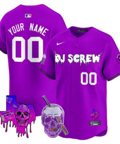 Alternative view of Astros DJ Screw Vapor Premier Limited Custom Jersey - All Stitched