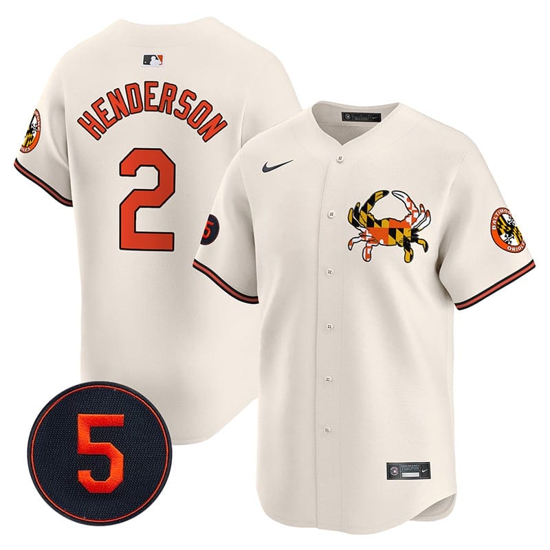 Baltimore Orioles Robinson Patch Vapor Premier Limited Jersey V3 - All Stitched - Image 7