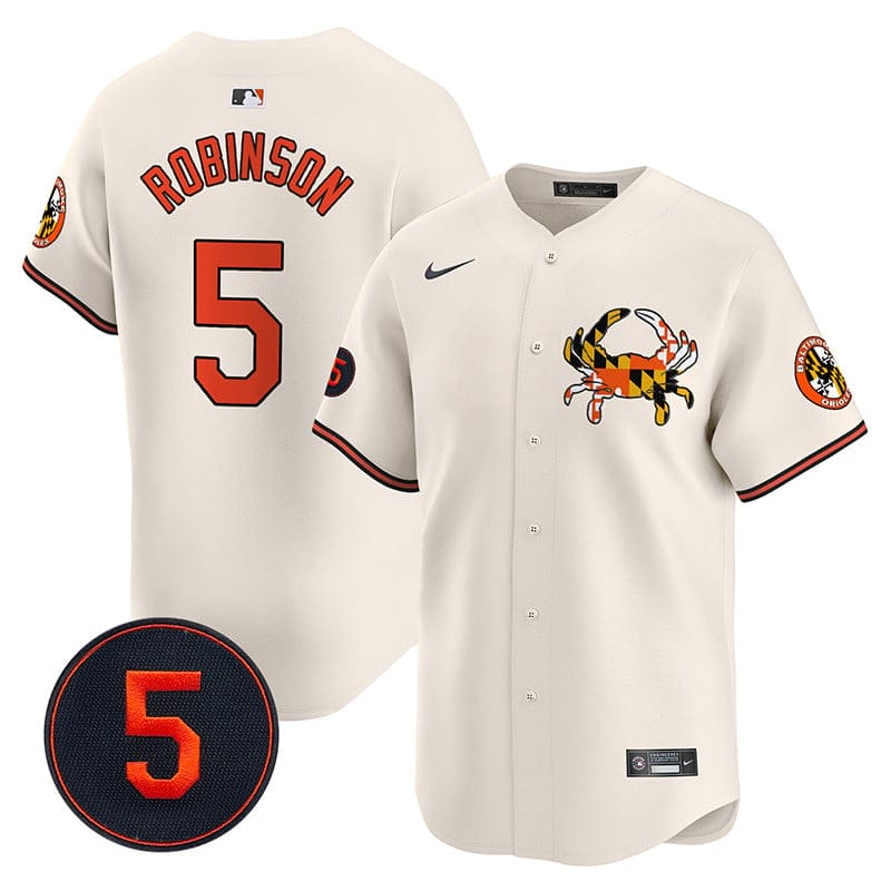 Baltimore Orioles Robinson Patch Vapor Premier Limited Jersey V3 - All Stitched - Image 2