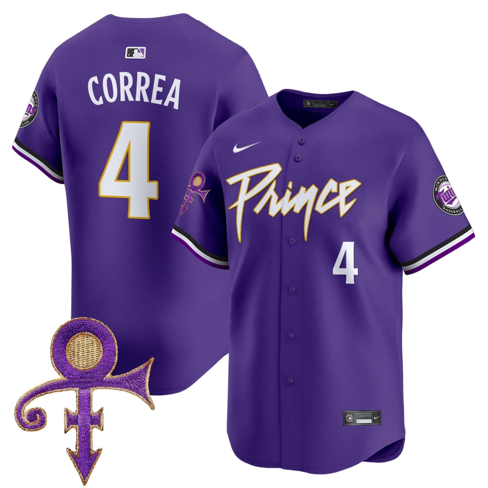 Minnesota Twins Prince Patch Vapor Premier Limited Jersey - All Stitched - Image 11