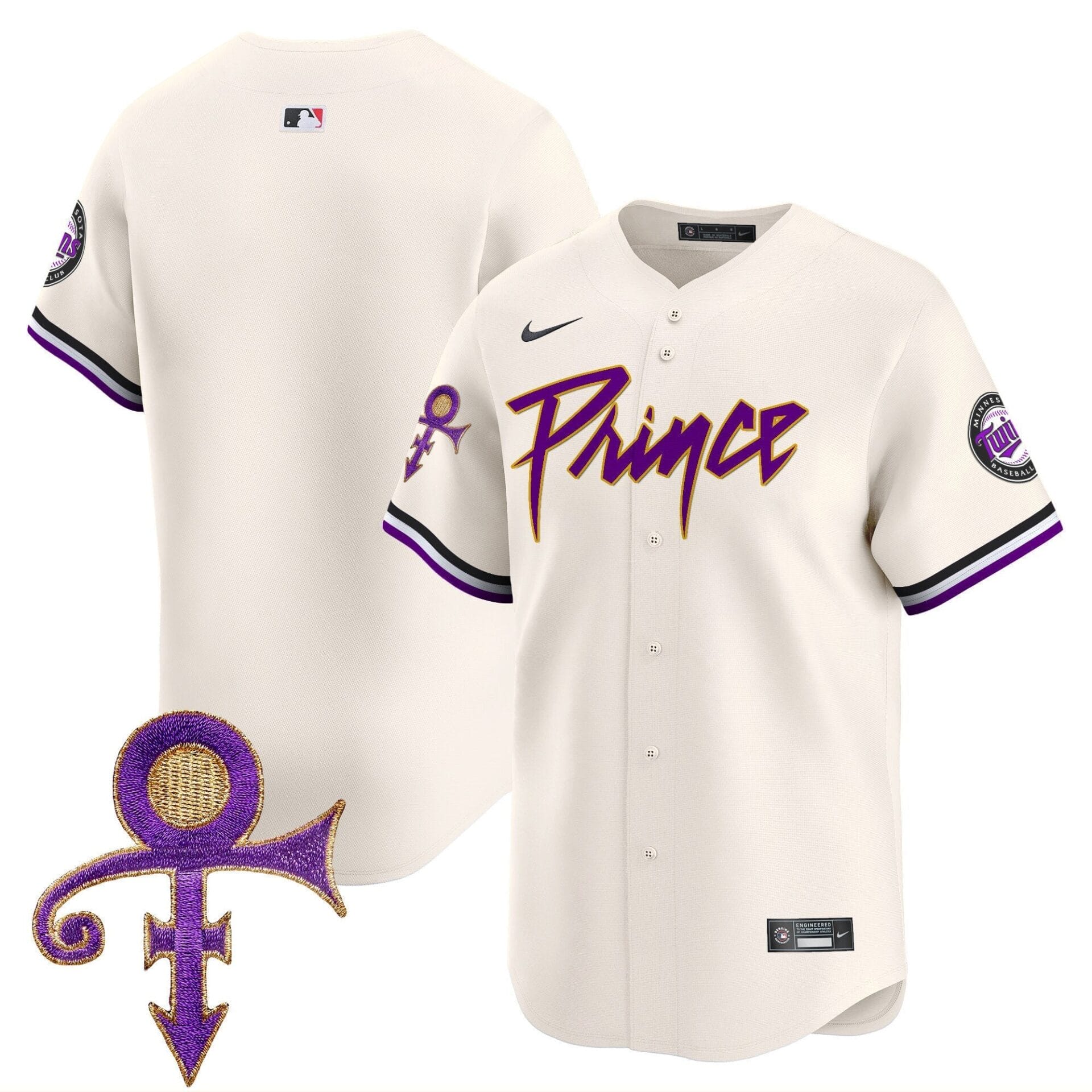 Minnesota Twins Prince Patch Vapor Premier Limited Jersey - All Stitched - Image 8