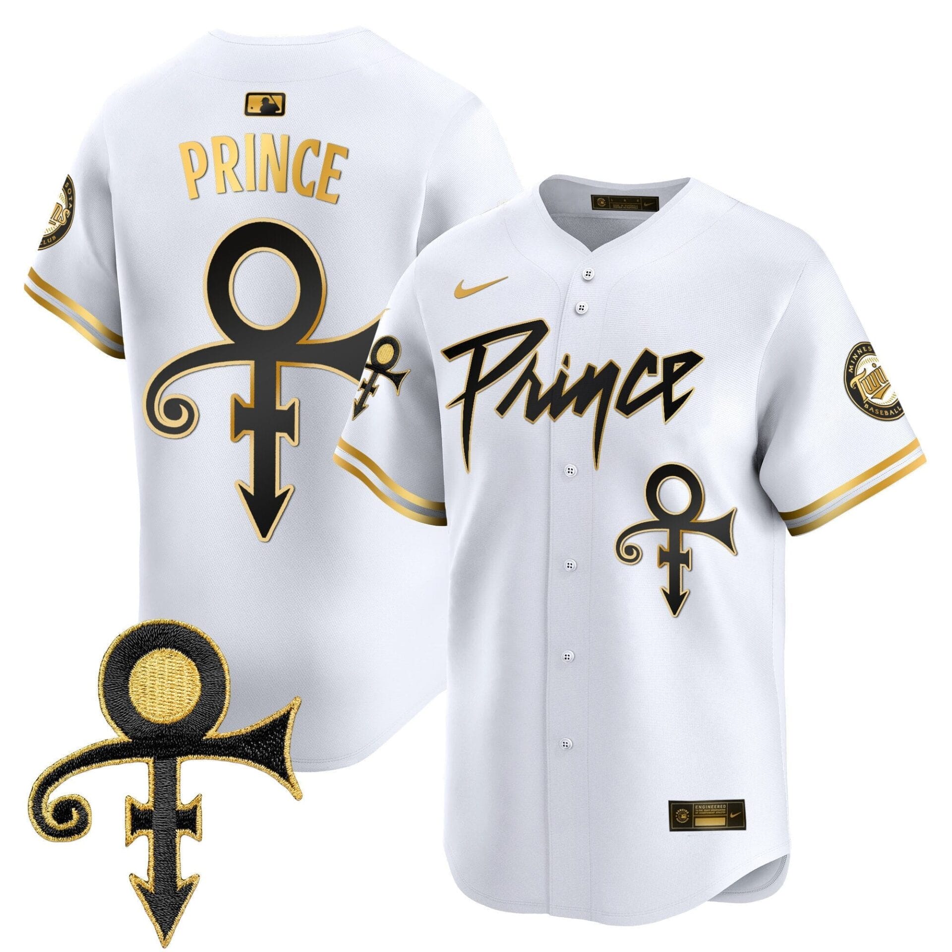 Minnesota Twins Prince Patch Vapor Premier Limited Jersey V4 - All Stitched - Image 9