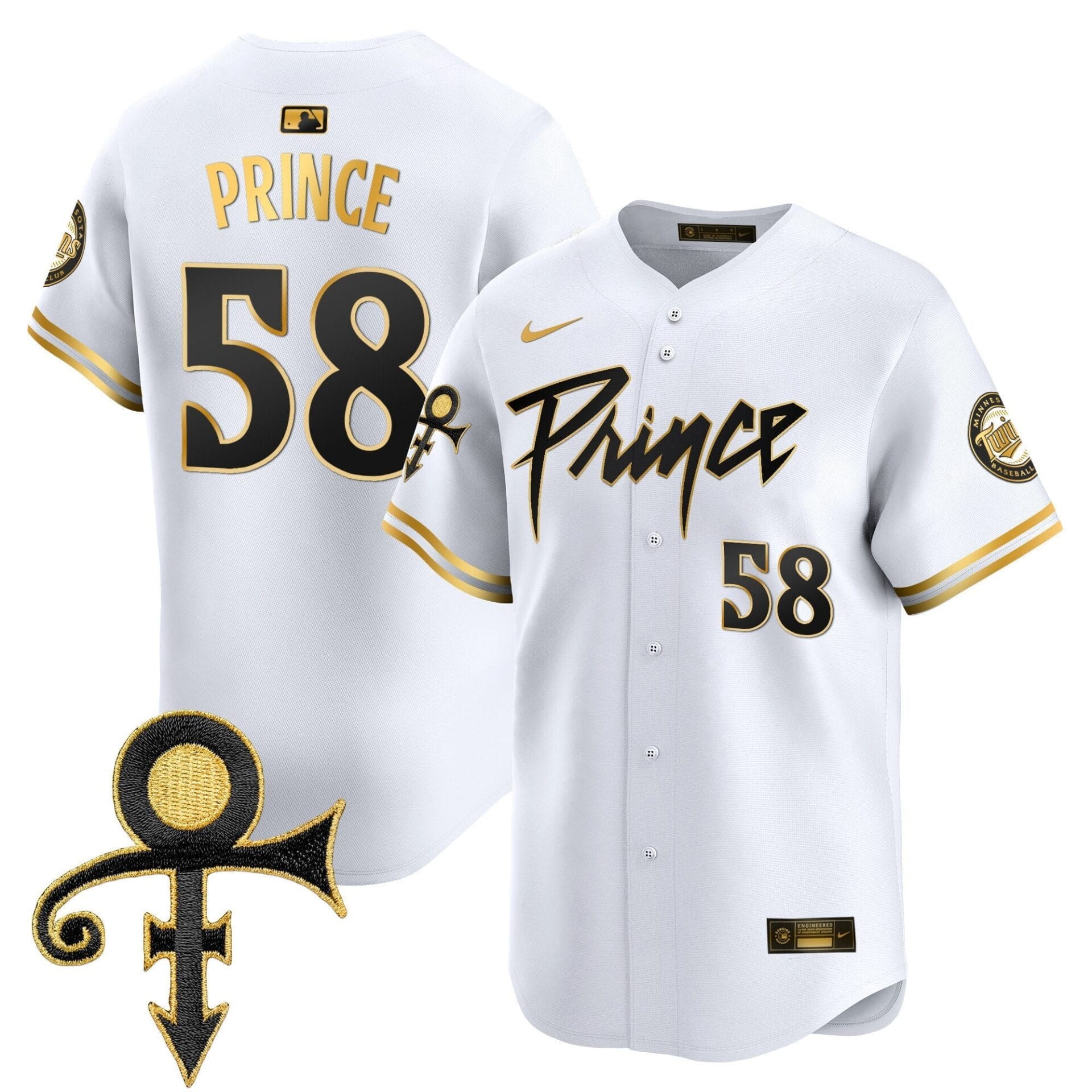 Minnesota Twins Prince Patch Vapor Premier Limited Jersey V4 - All Stitched - Image 10