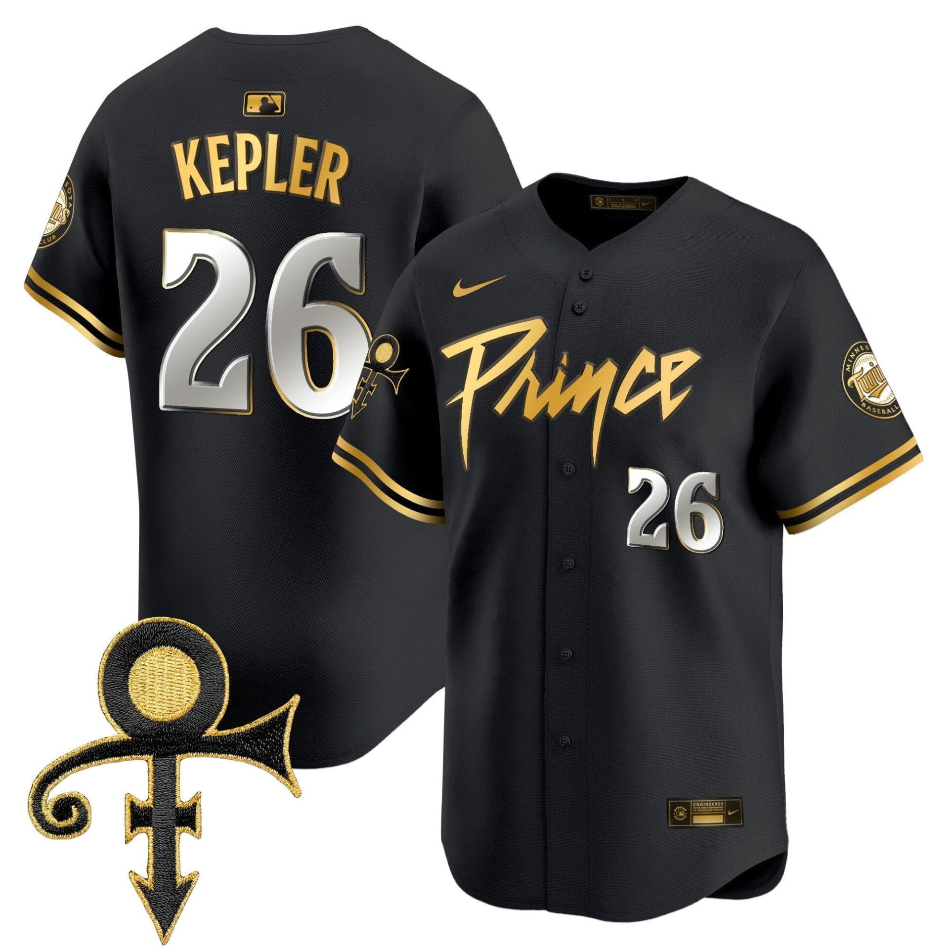 Minnesota Twins Prince Patch Vapor Premier Limited Jersey V4 - All Stitched - Image 7