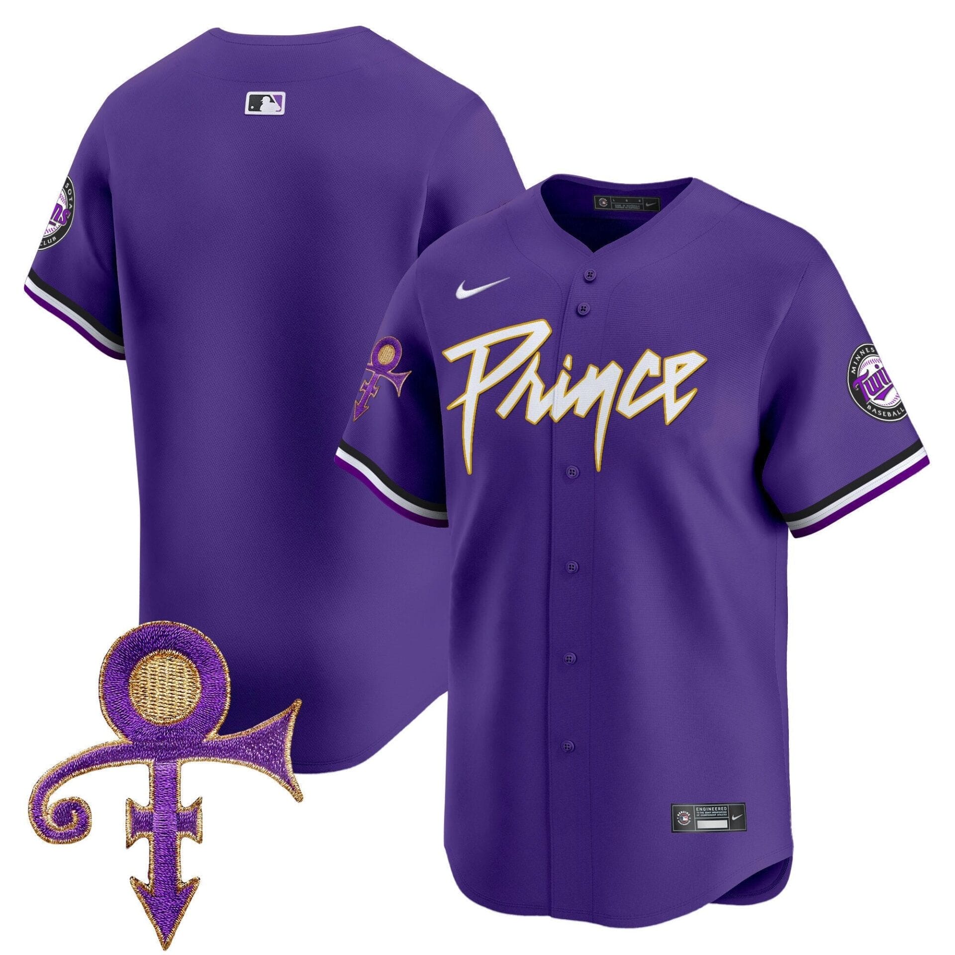 Minnesota Twins Prince Patch Vapor Premier Limited Jersey V4 - All Stitched - Image 32