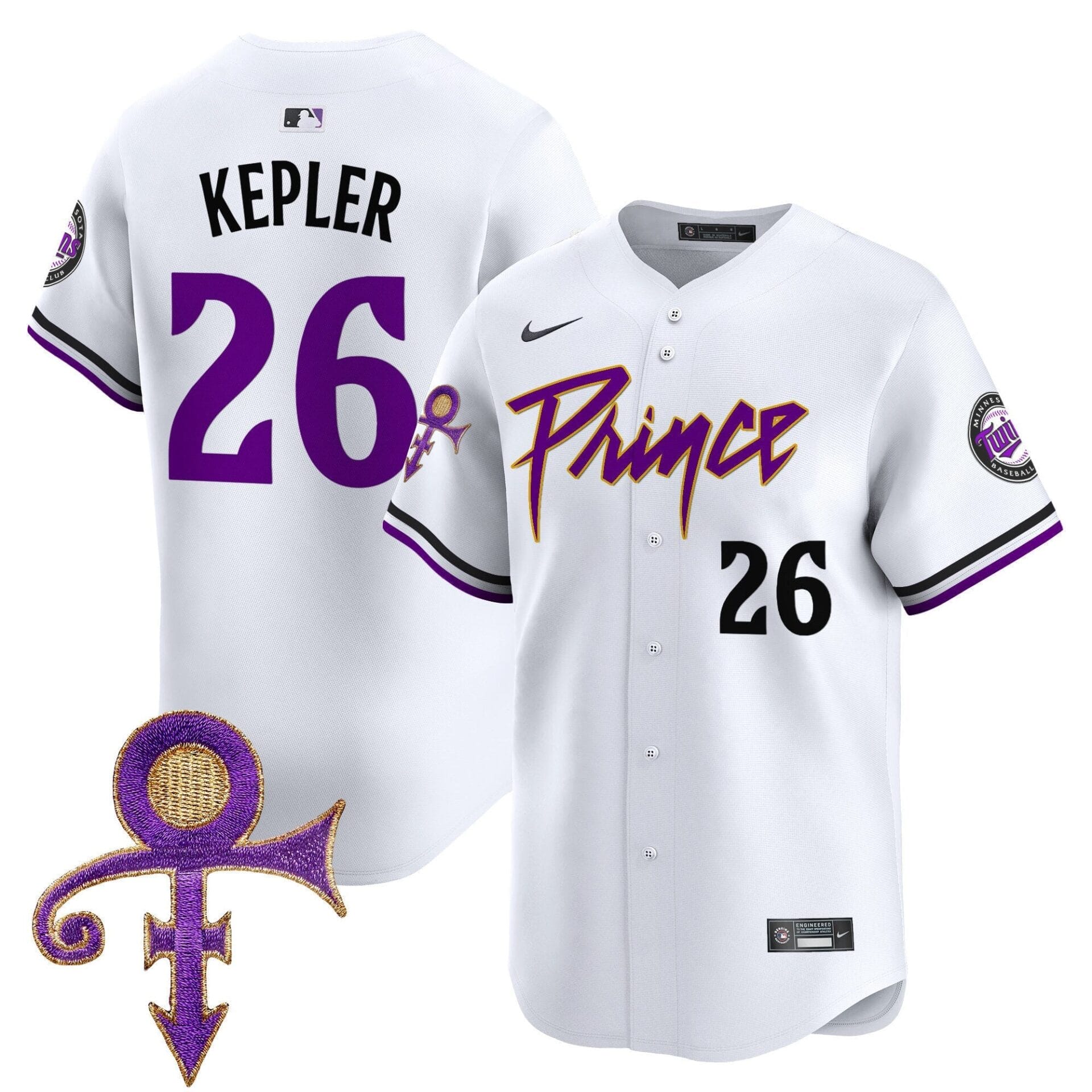 Minnesota Twins Prince Patch Vapor Premier Limited Jersey V4 - All Stitched - Image 39