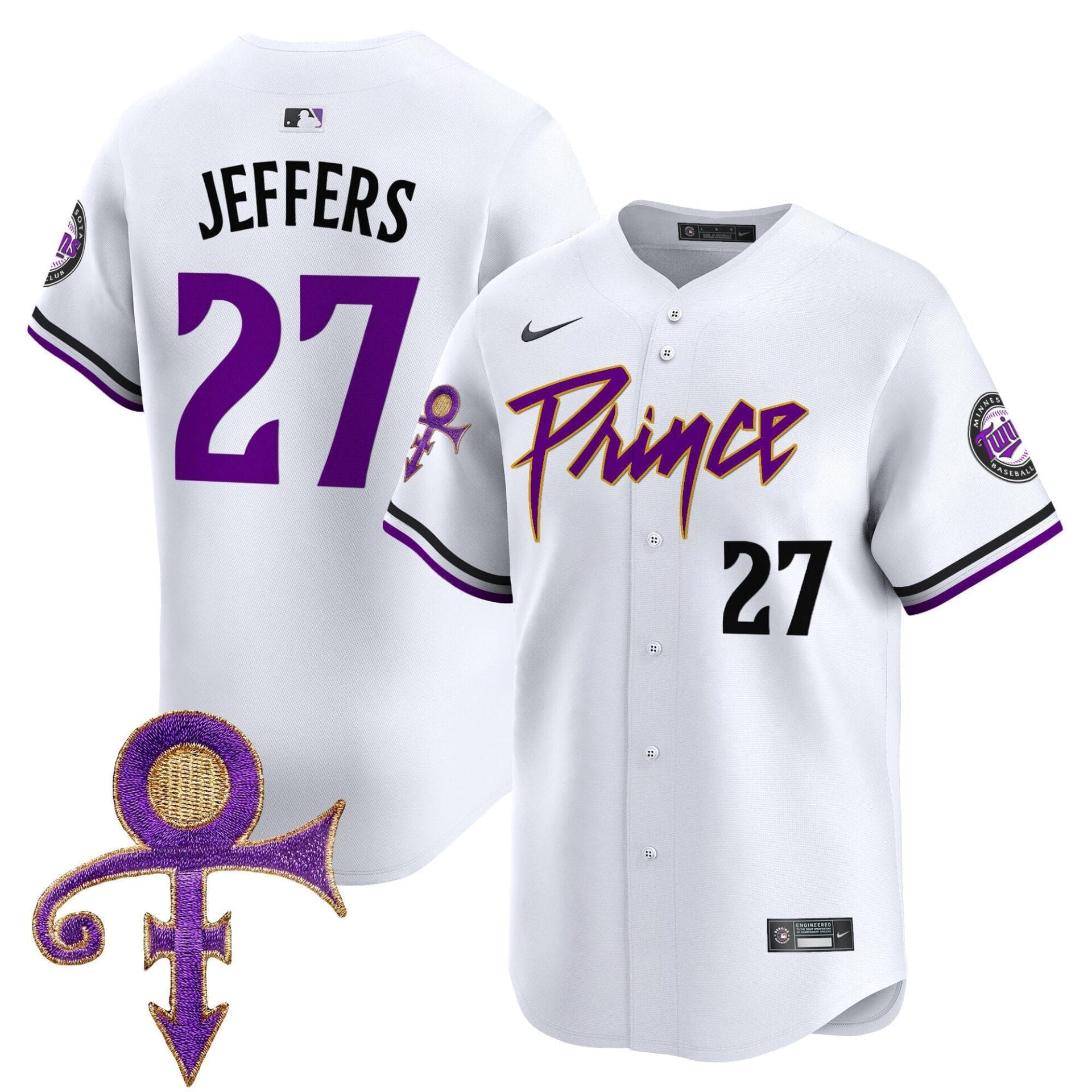 Minnesota Twins Prince Patch Vapor Premier Limited Jersey V4 - All Stitched - Image 36