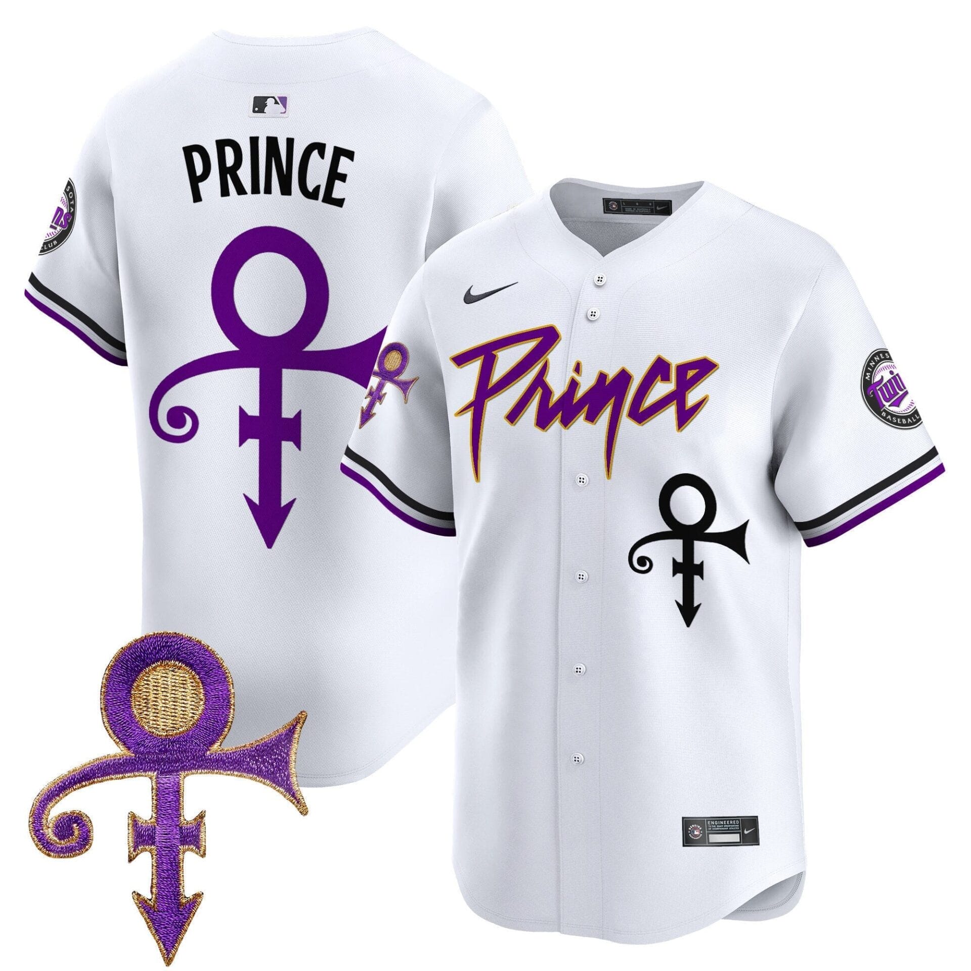Minnesota Twins Prince Patch Vapor Premier Limited Jersey V4 - All Stitched - Image 33