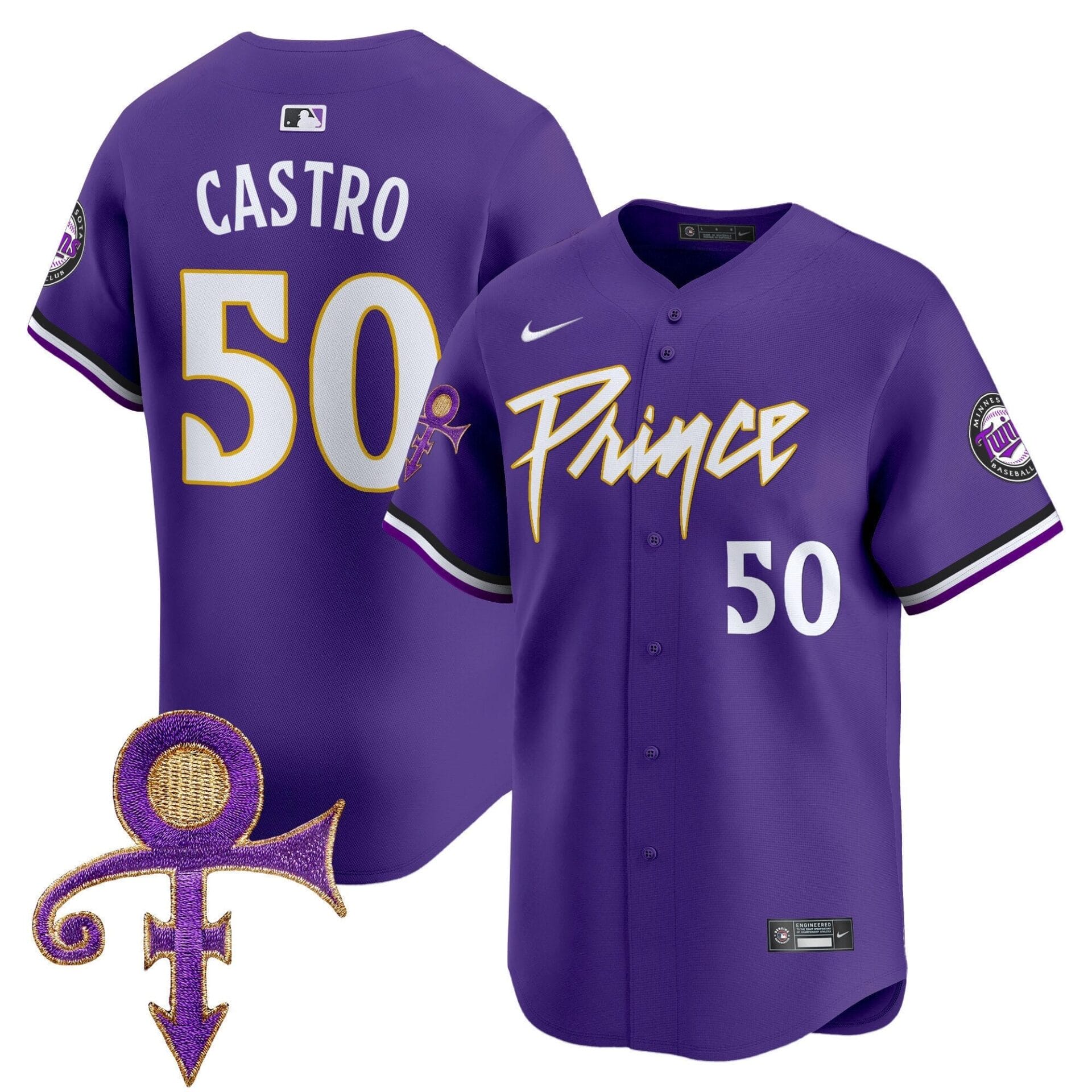 Minnesota Twins Prince Patch Vapor Premier Limited Jersey V4 - All Stitched - Image 29