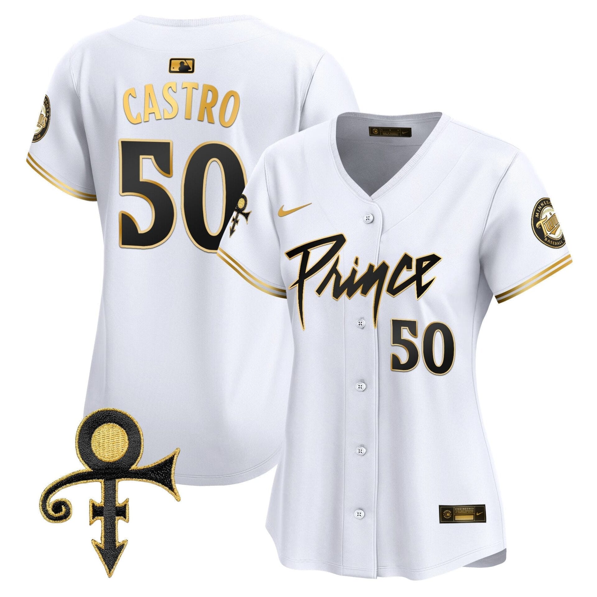 WoMinnesota Twins Prince Patch Vapor Premier Limited Jersey V4 - All Stitched - Image 13