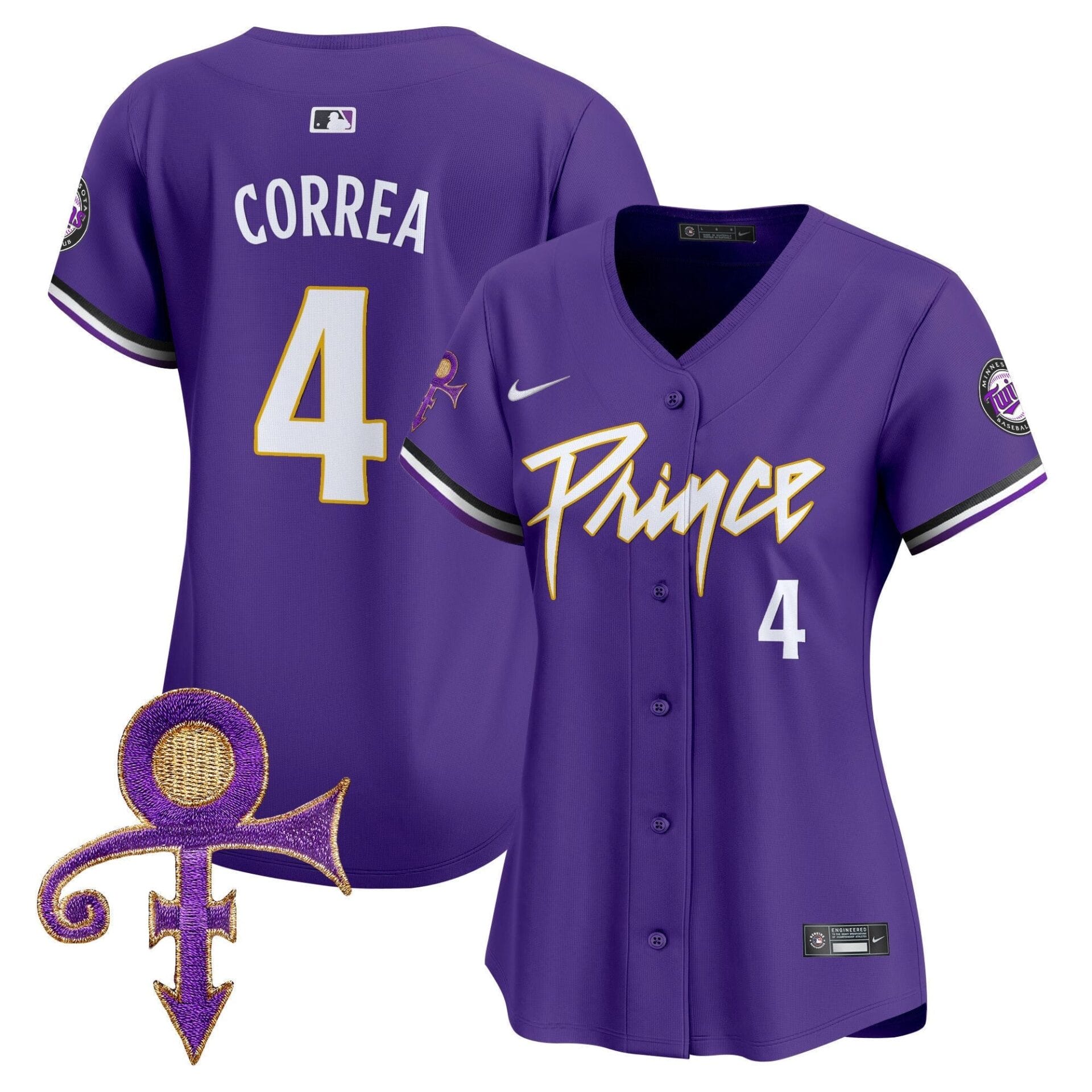 WoMinnesota Twins Prince Patch Vapor Premier Limited Jersey V4 - All Stitched - Image 27