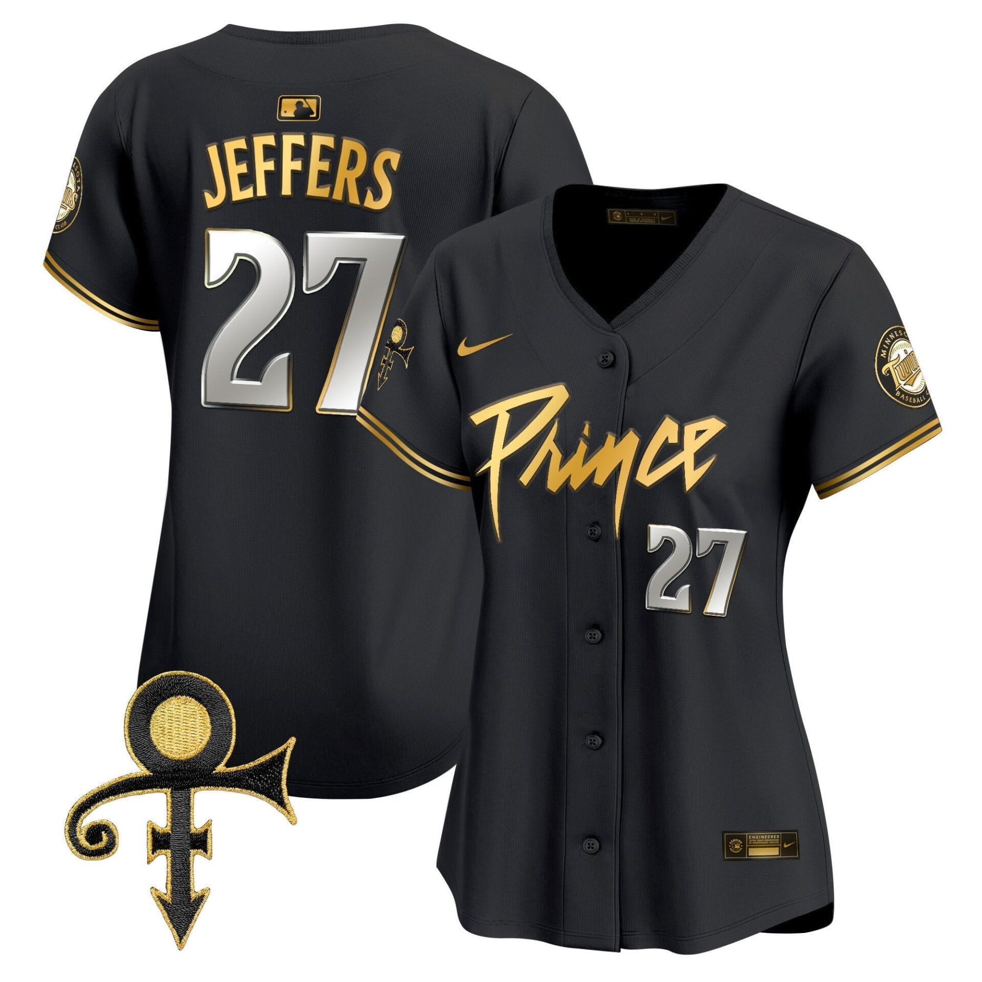 WoMinnesota Twins Prince Patch Vapor Premier Limited Jersey V4 - All Stitched - Image 4