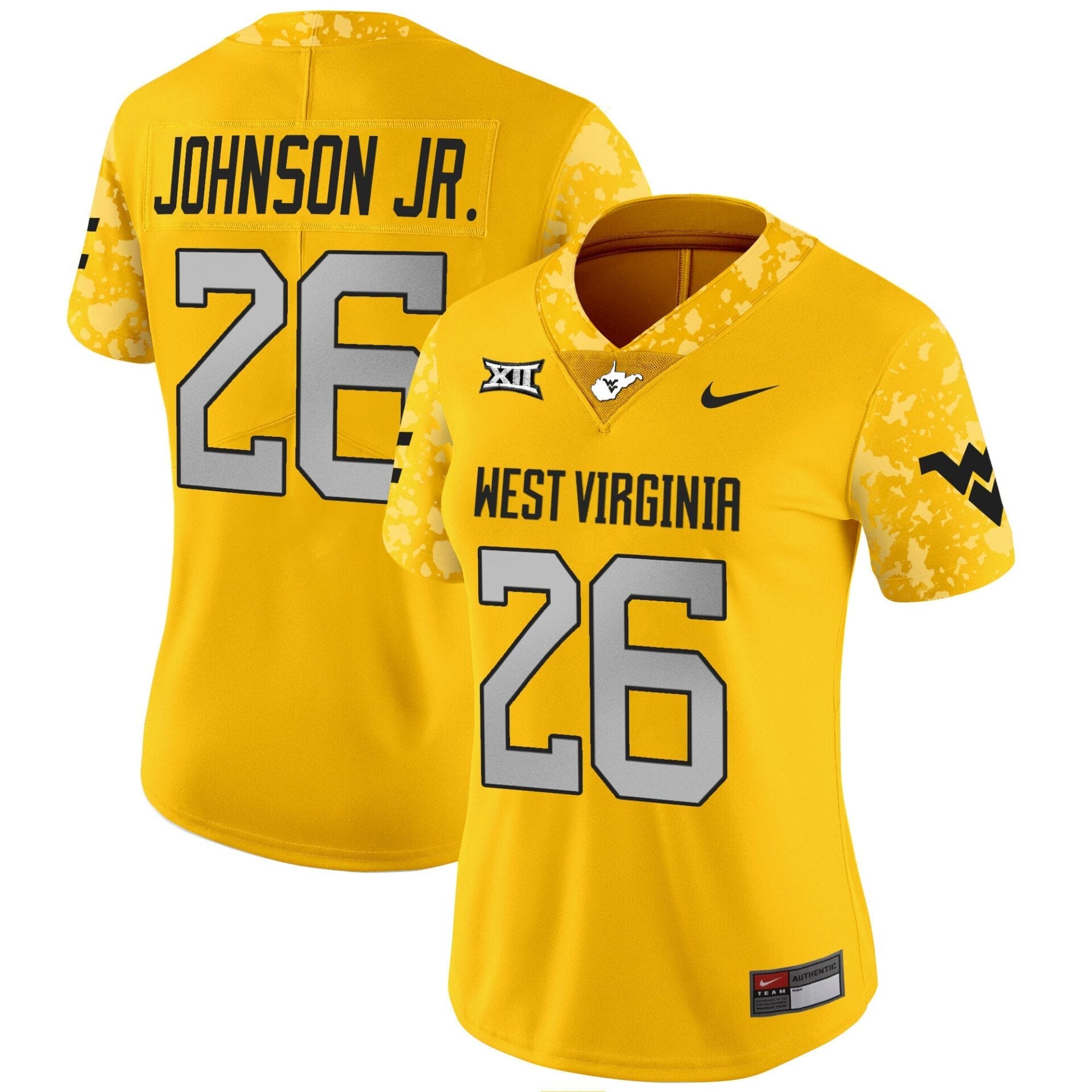West Virginia Mountaineers 2024 Vapor Limited Jersey V2 - All Stitched - Image 16