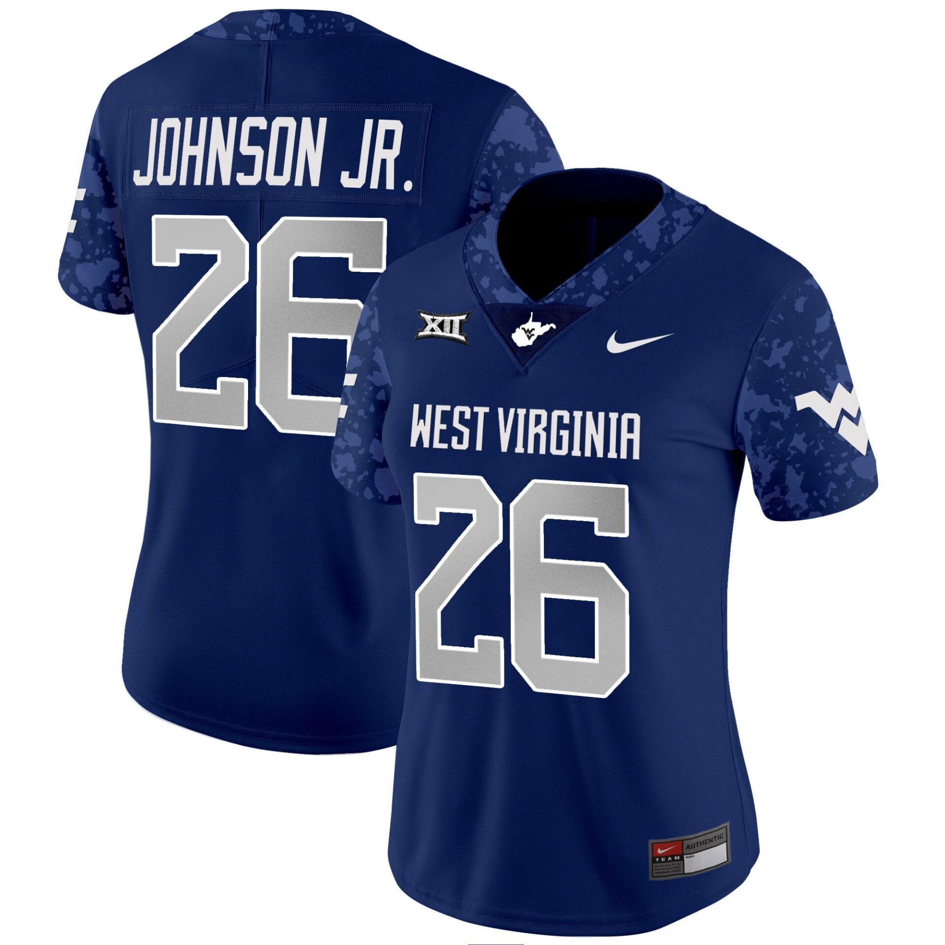 West Virginia Mountaineers 2024 Vapor Limited Jersey V2 - All Stitched - Image 22