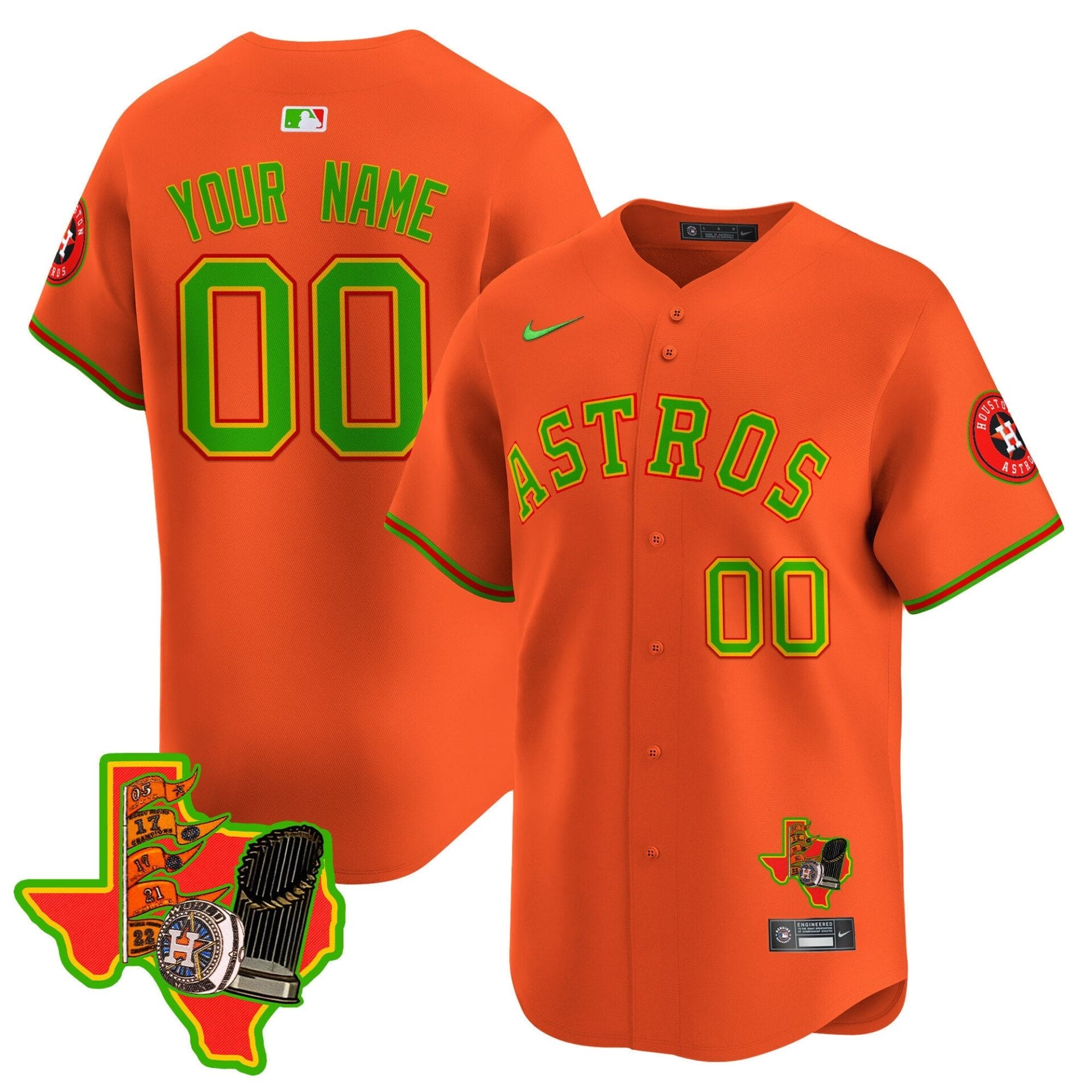 Astros The Loteria Vapor Premier Limited Custom Jersey - All Stitched - Image 4