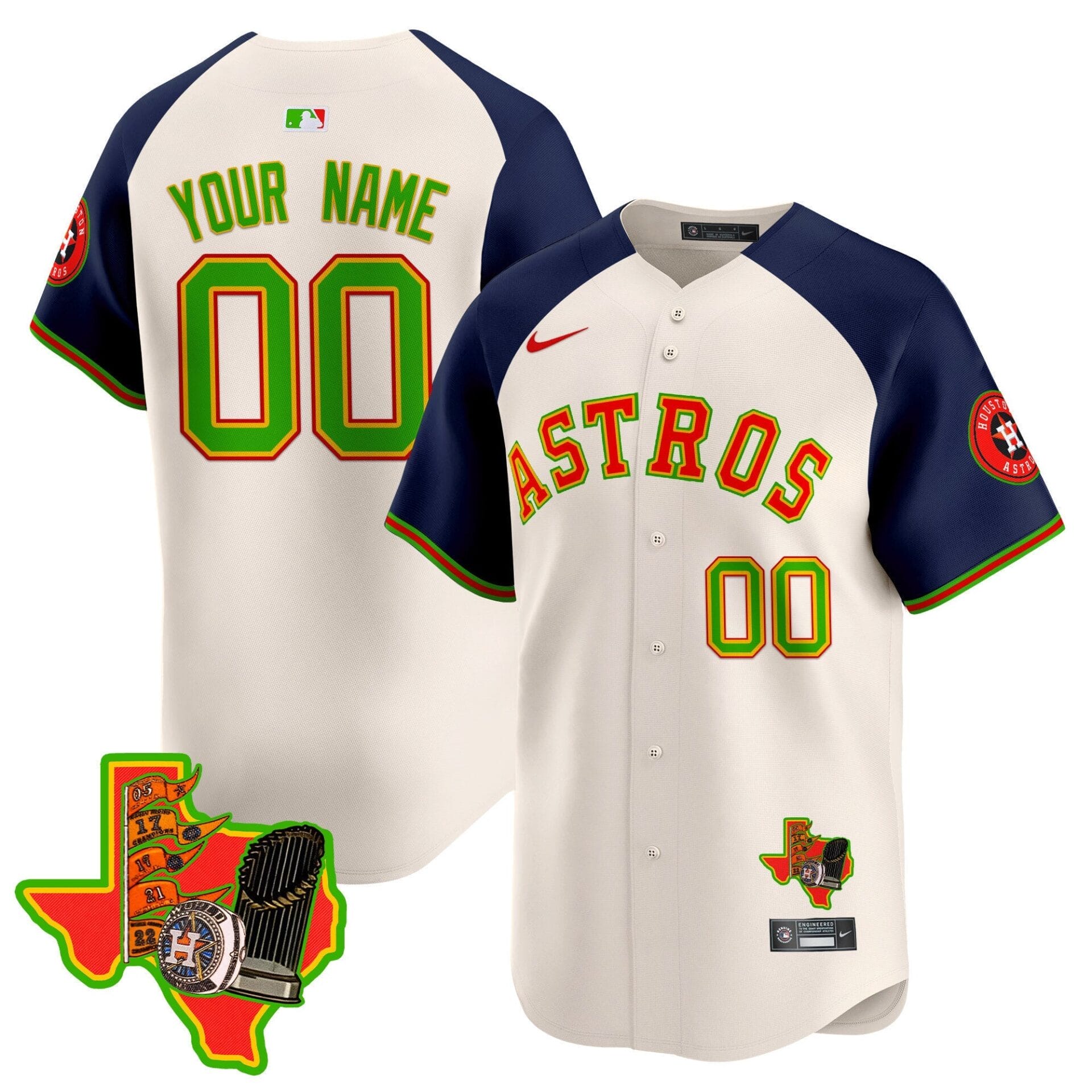Astros The Loteria Vapor Premier Limited Custom Jersey - All Stitched - Image 6
