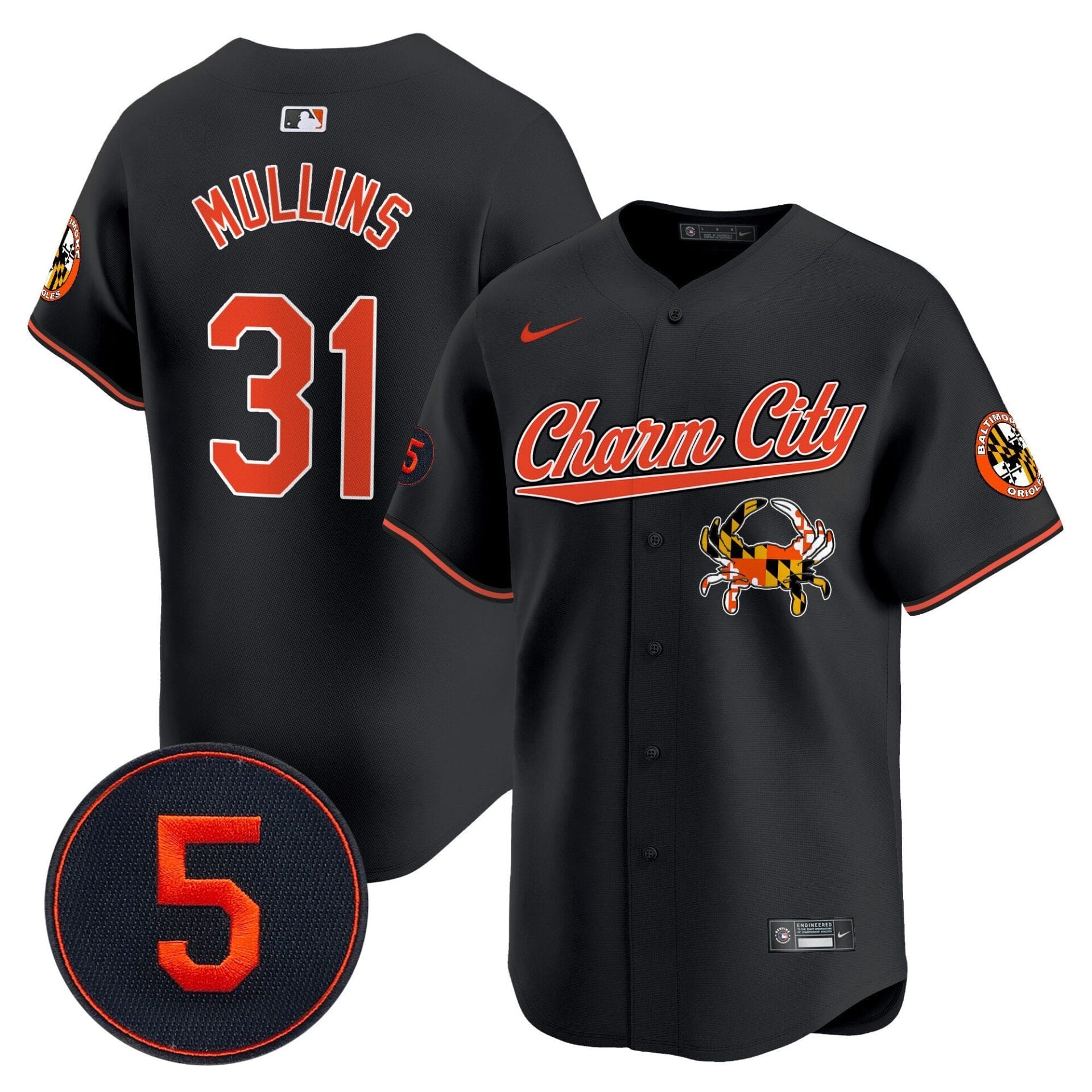 Baltimore Orioles Robinson Patch Vapor Premier Limited Jersey V8 - All Stitched - Image 22