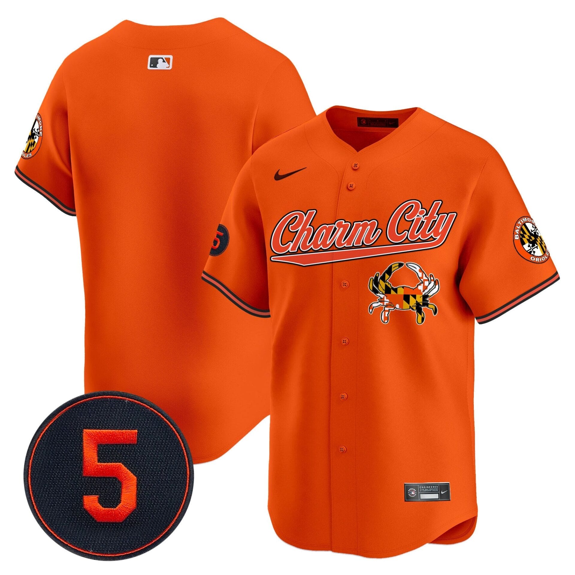 Baltimore Orioles Robinson Patch Vapor Premier Limited Jersey V8 - All Stitched - Image 36