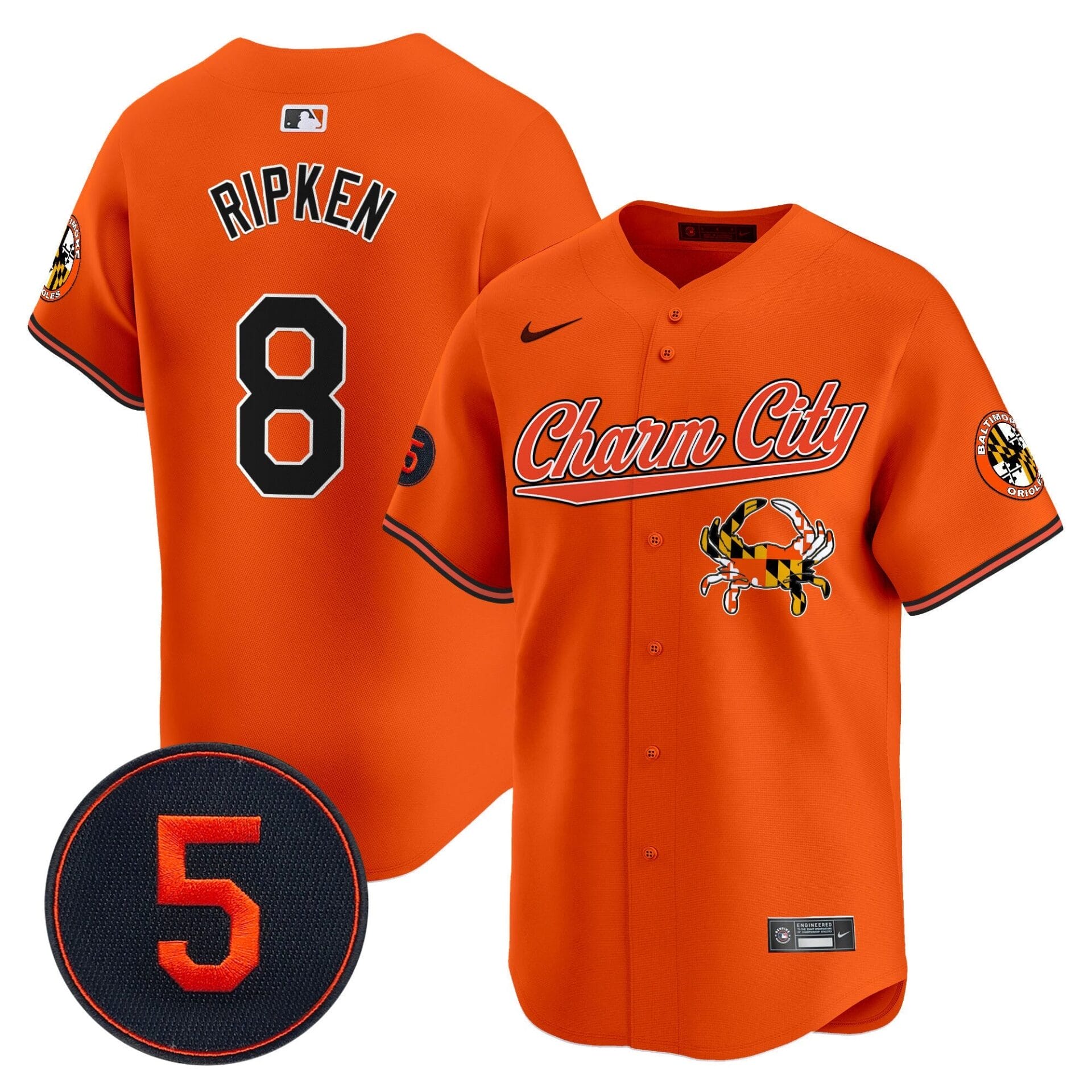 Baltimore Orioles Robinson Patch Vapor Premier Limited Jersey V8 - All Stitched - Image 33