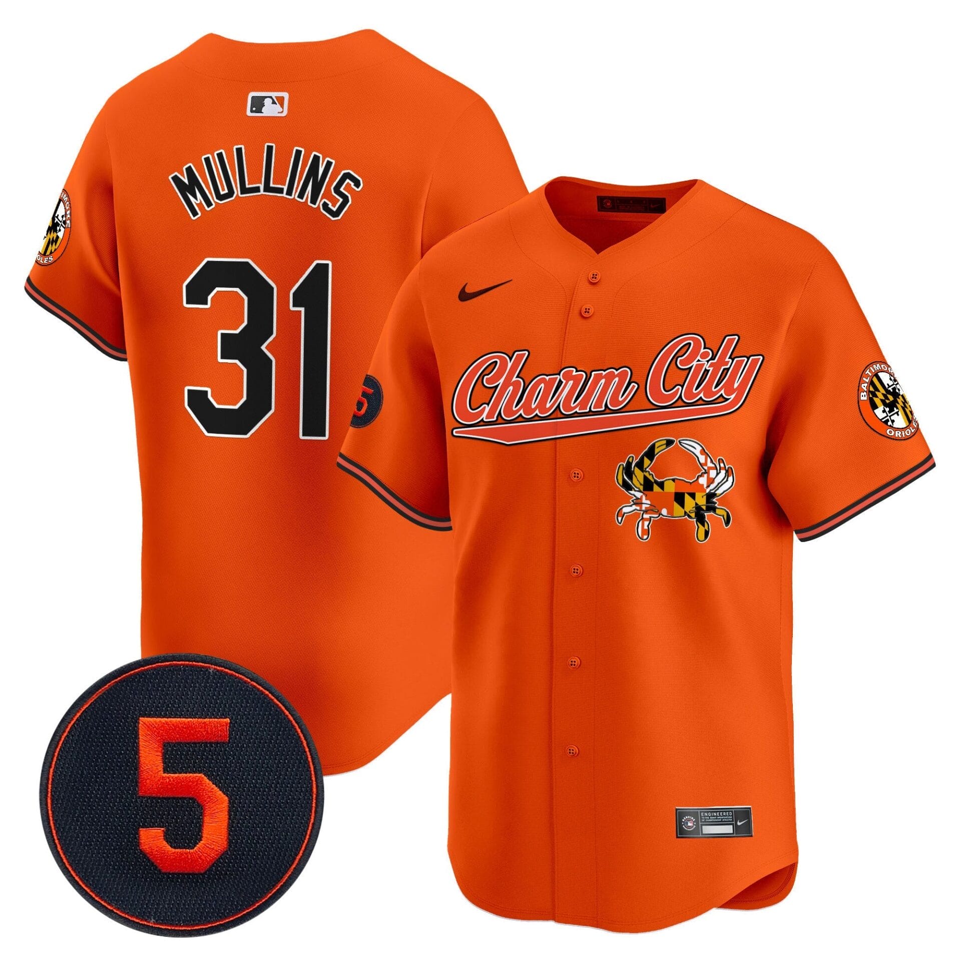 Baltimore Orioles Robinson Patch Vapor Premier Limited Jersey V8 - All Stitched - Image 31