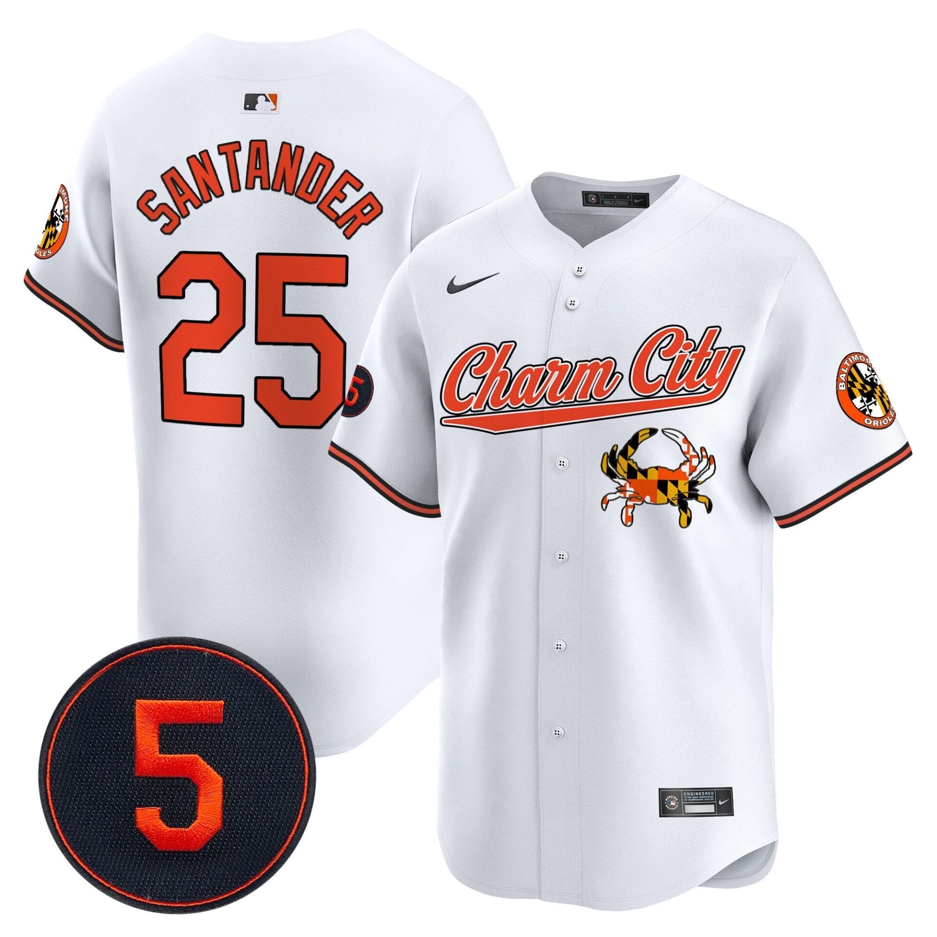 Baltimore Orioles Robinson Patch Vapor Premier Limited Jersey V8 - All Stitched - Image 14