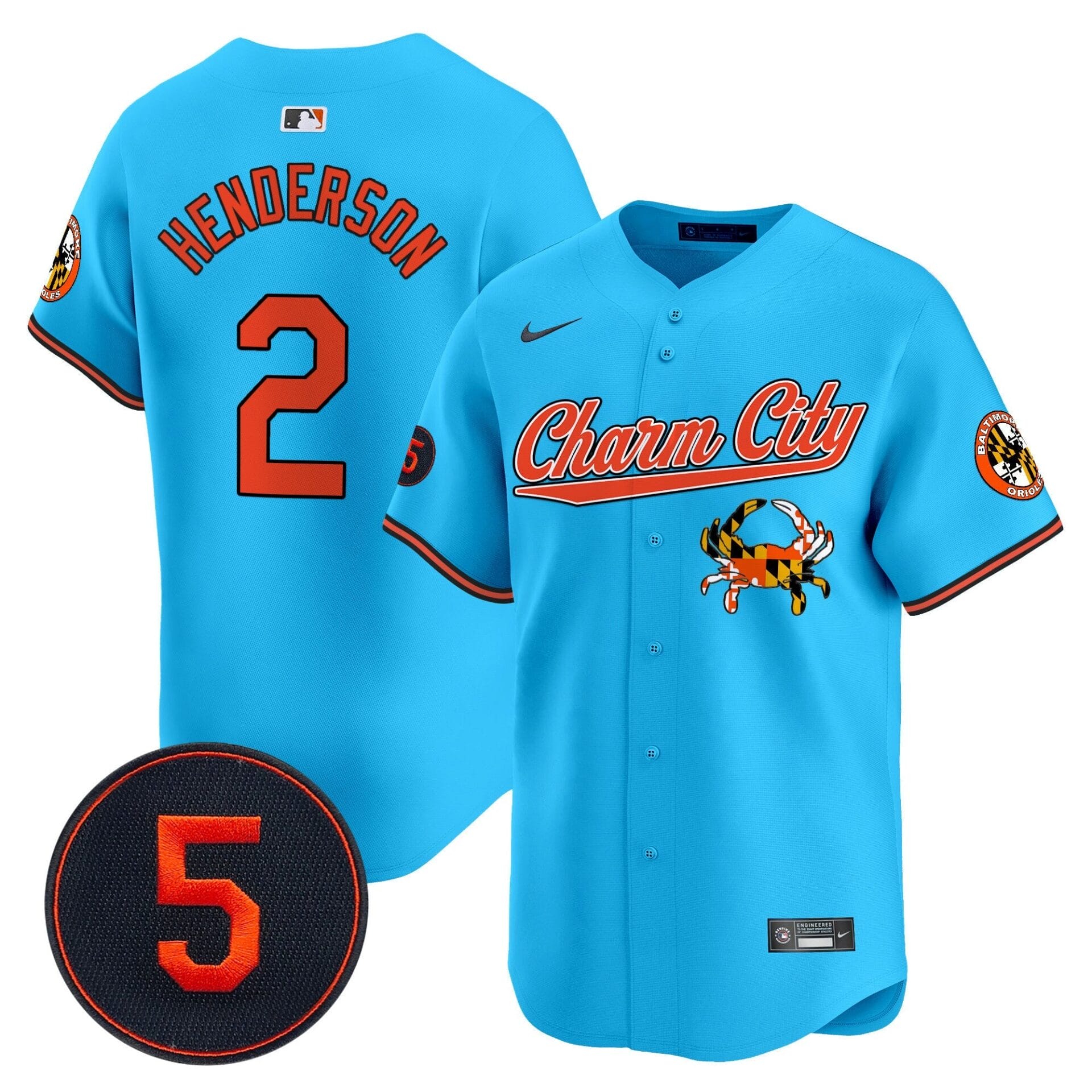 Baltimore Orioles Robinson Patch Vapor Premier Limited Jersey V8 - All Stitched - Image 43