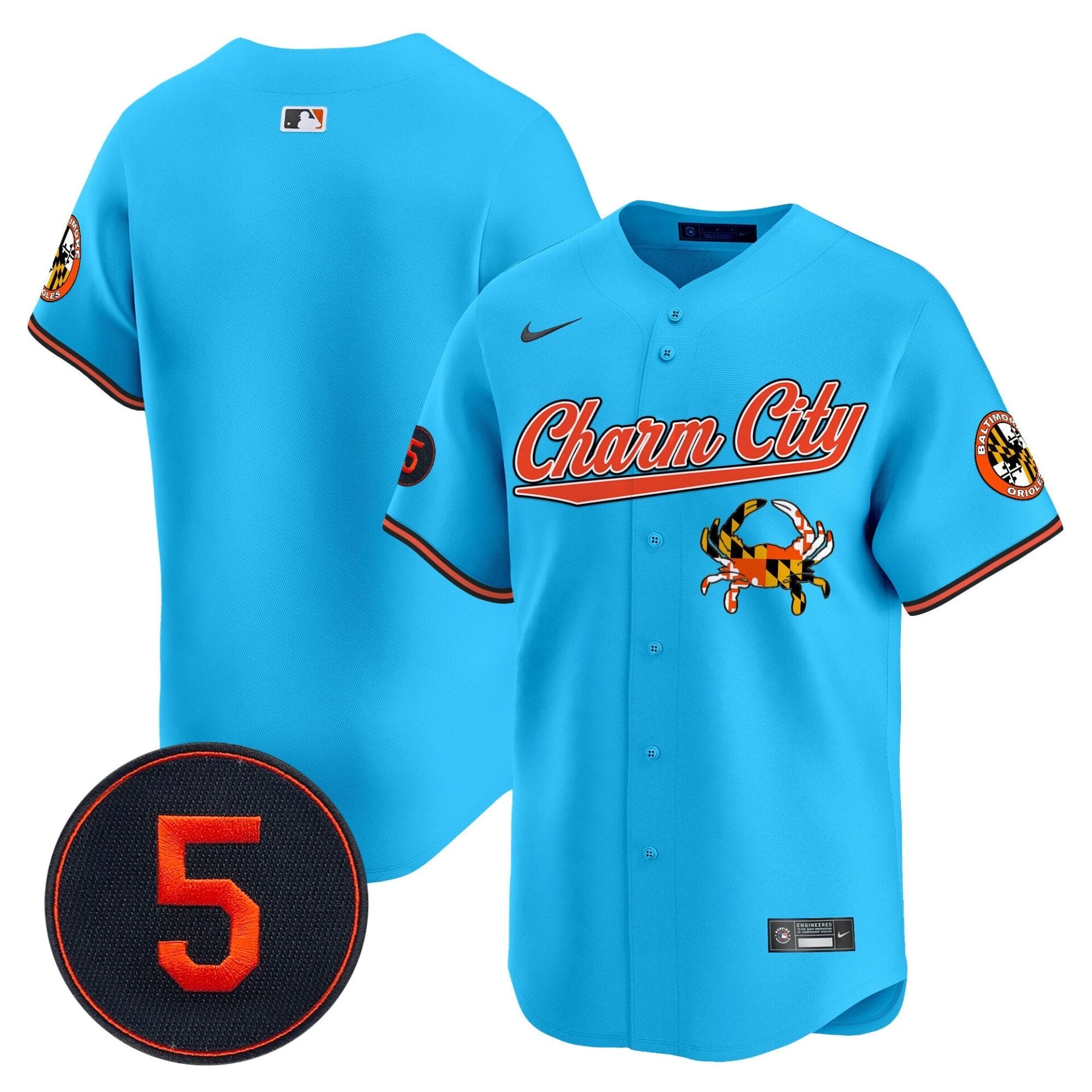 Baltimore Orioles Robinson Patch Vapor Premier Limited Jersey V8 - All Stitched - Image 45