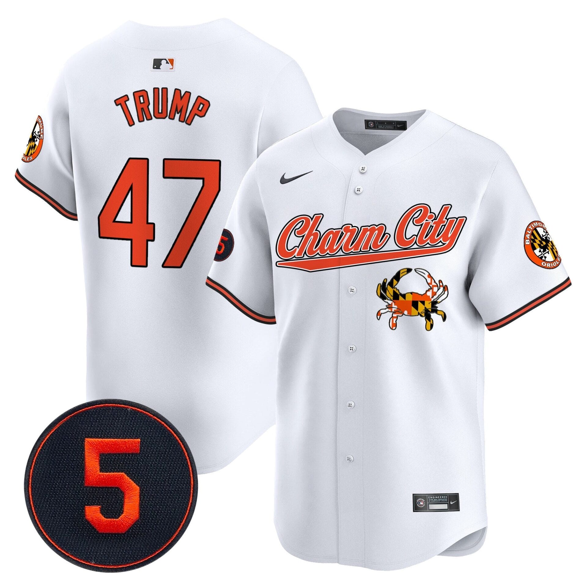 Baltimore Orioles Robinson Patch Vapor Premier Limited Jersey V8 - All Stitched - Image 17