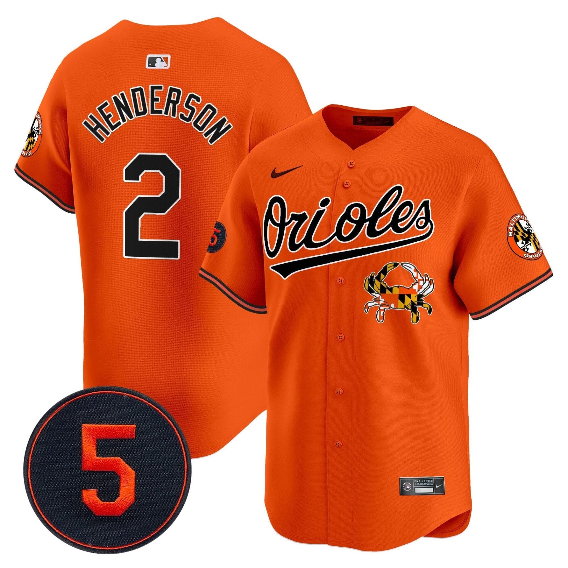 Baltimore Orioles Robinson Patch Vapor Premier Limited Jersey V9 - All Stitched - Image 34