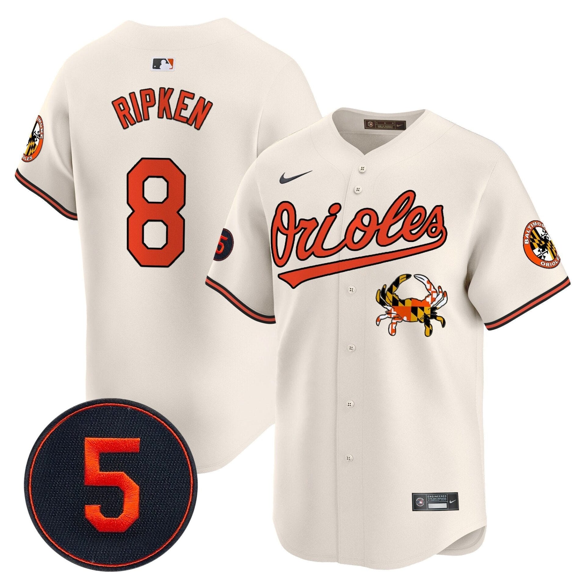 Baltimore Orioles Robinson Patch Vapor Premier Limited Jersey V9 - All Stitched - Image 6