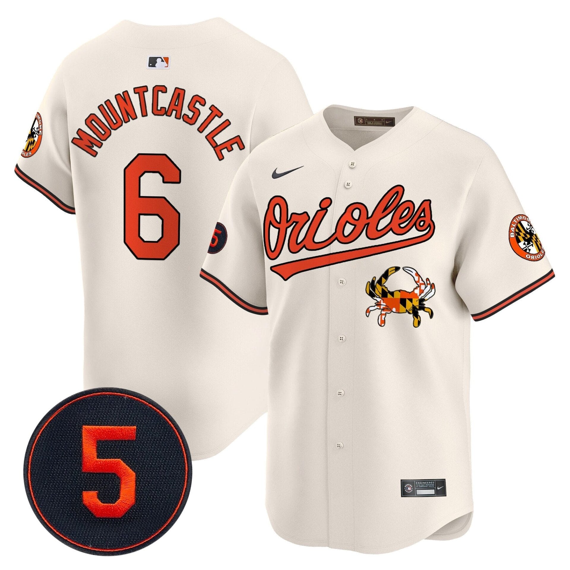 Baltimore Orioles Robinson Patch Vapor Premier Limited Jersey V9 - All Stitched - Image 3