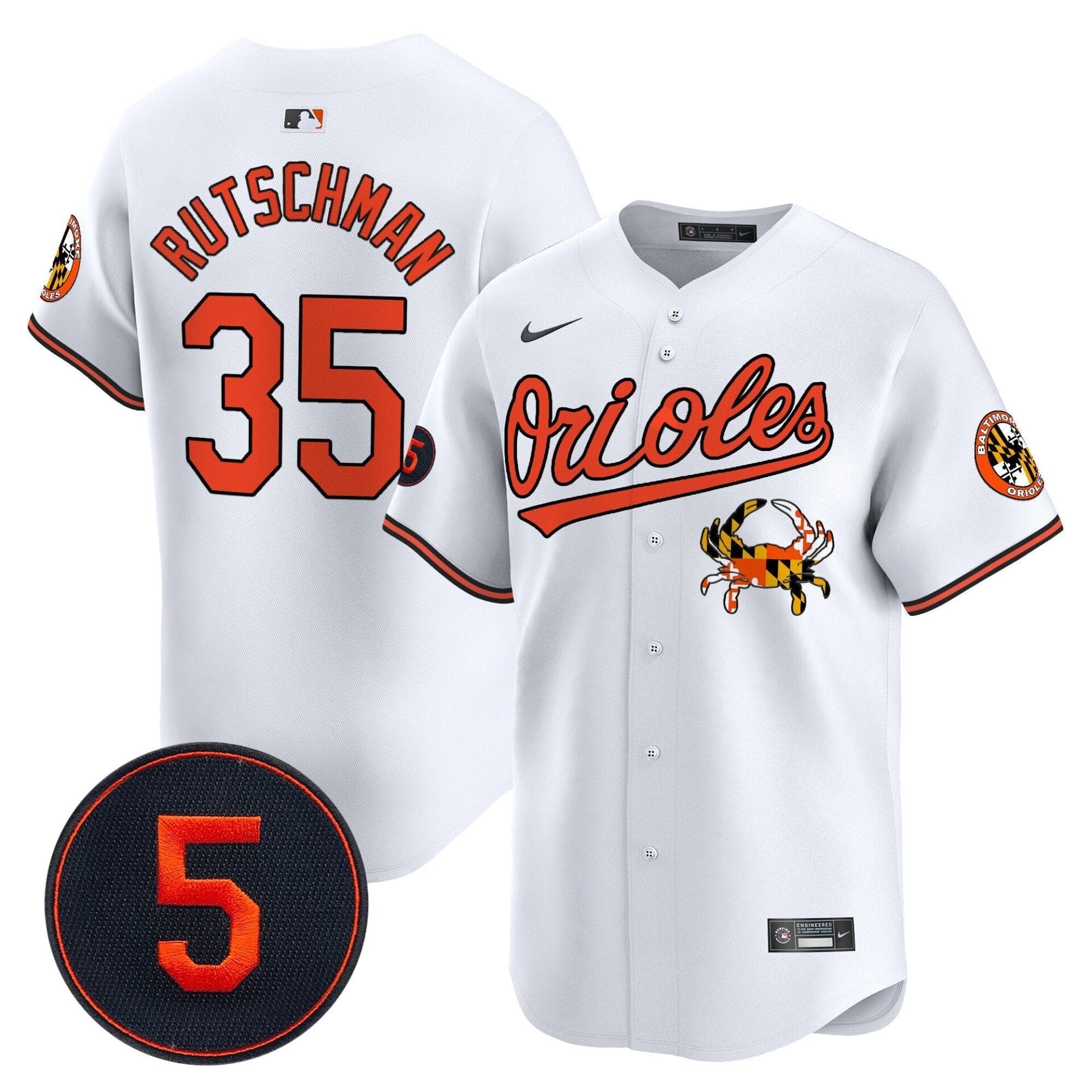 Baltimore Orioles Robinson Patch Vapor Premier Limited Jersey V9 - All Stitched - Image 10