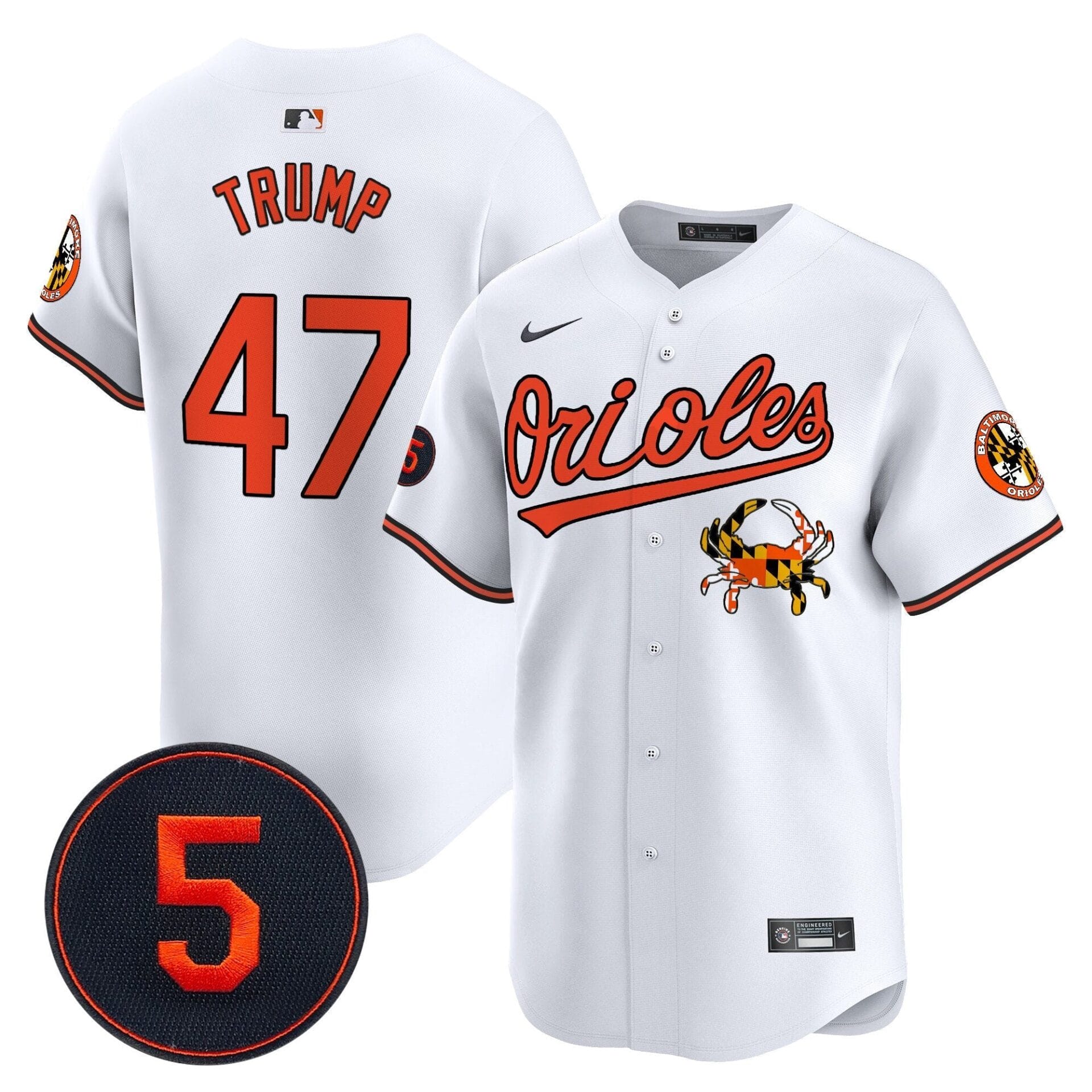 Baltimore Orioles Robinson Patch Vapor Premier Limited Jersey V9 - All Stitched - Image 17