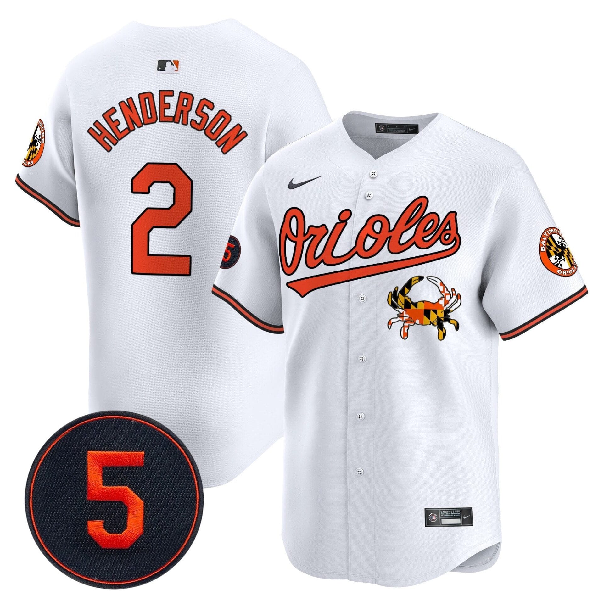 Baltimore Orioles Robinson Patch Vapor Premier Limited Jersey V9 - All Stitched - Image 16