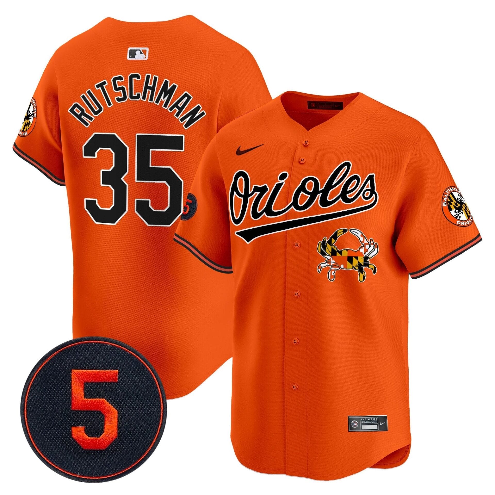 Baltimore Orioles Robinson Patch Vapor Premier Limited Jersey V9 - All Stitched - Image 28