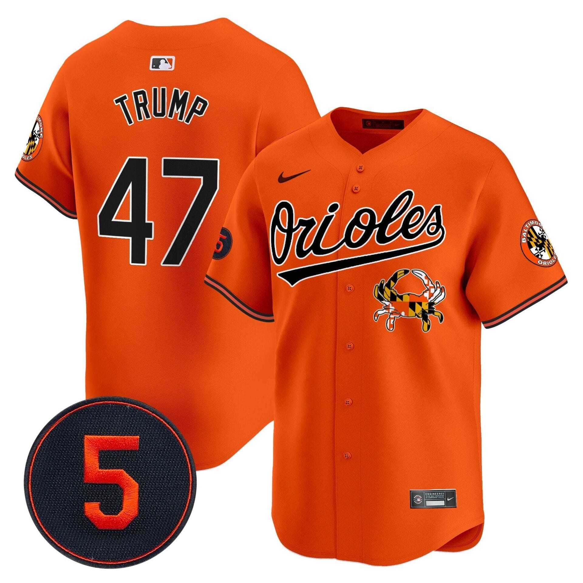 Baltimore Orioles Robinson Patch Vapor Premier Limited Jersey V9 - All Stitched - Image 35