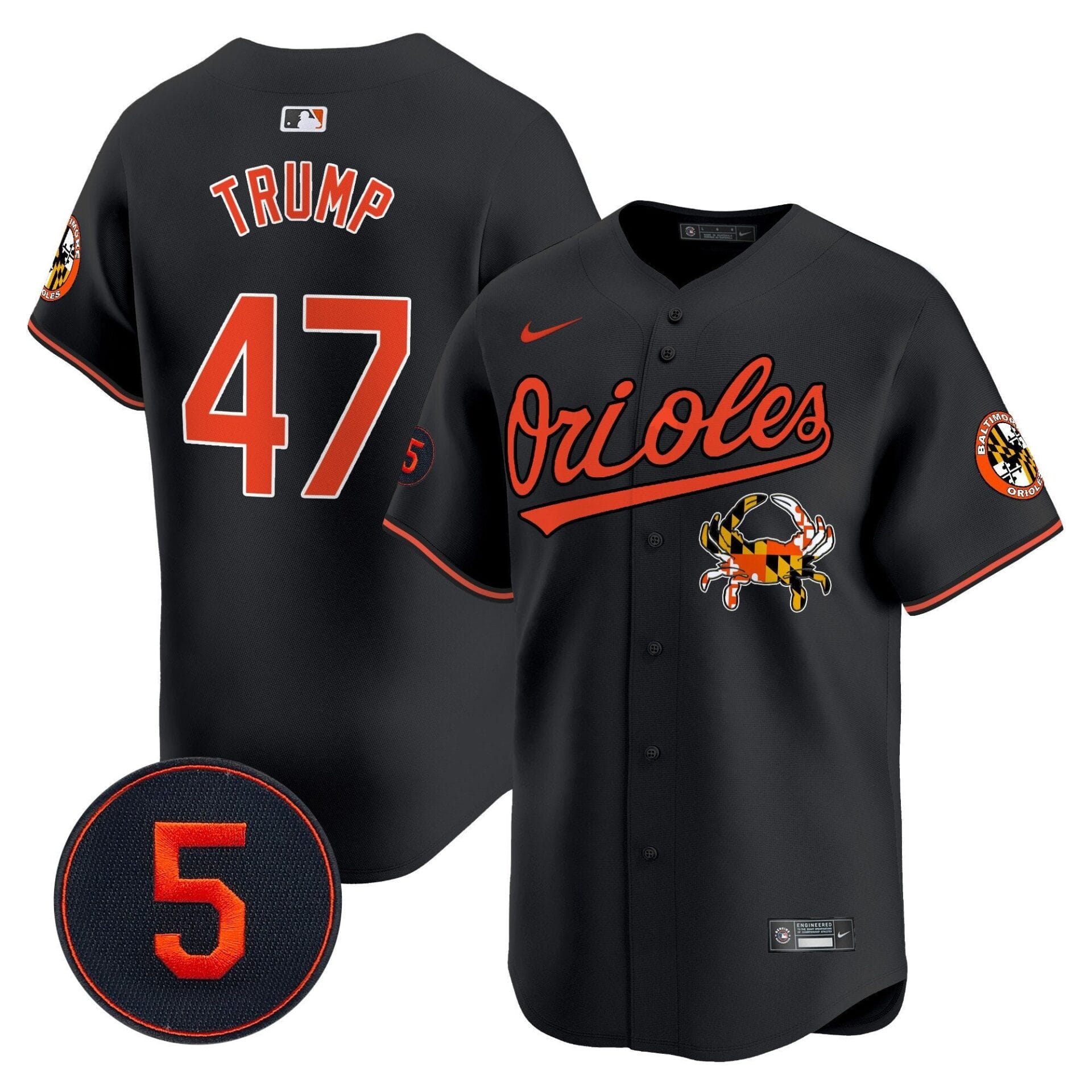 Baltimore Orioles Robinson Patch Vapor Premier Limited Jersey V9 - All Stitched - Image 26
