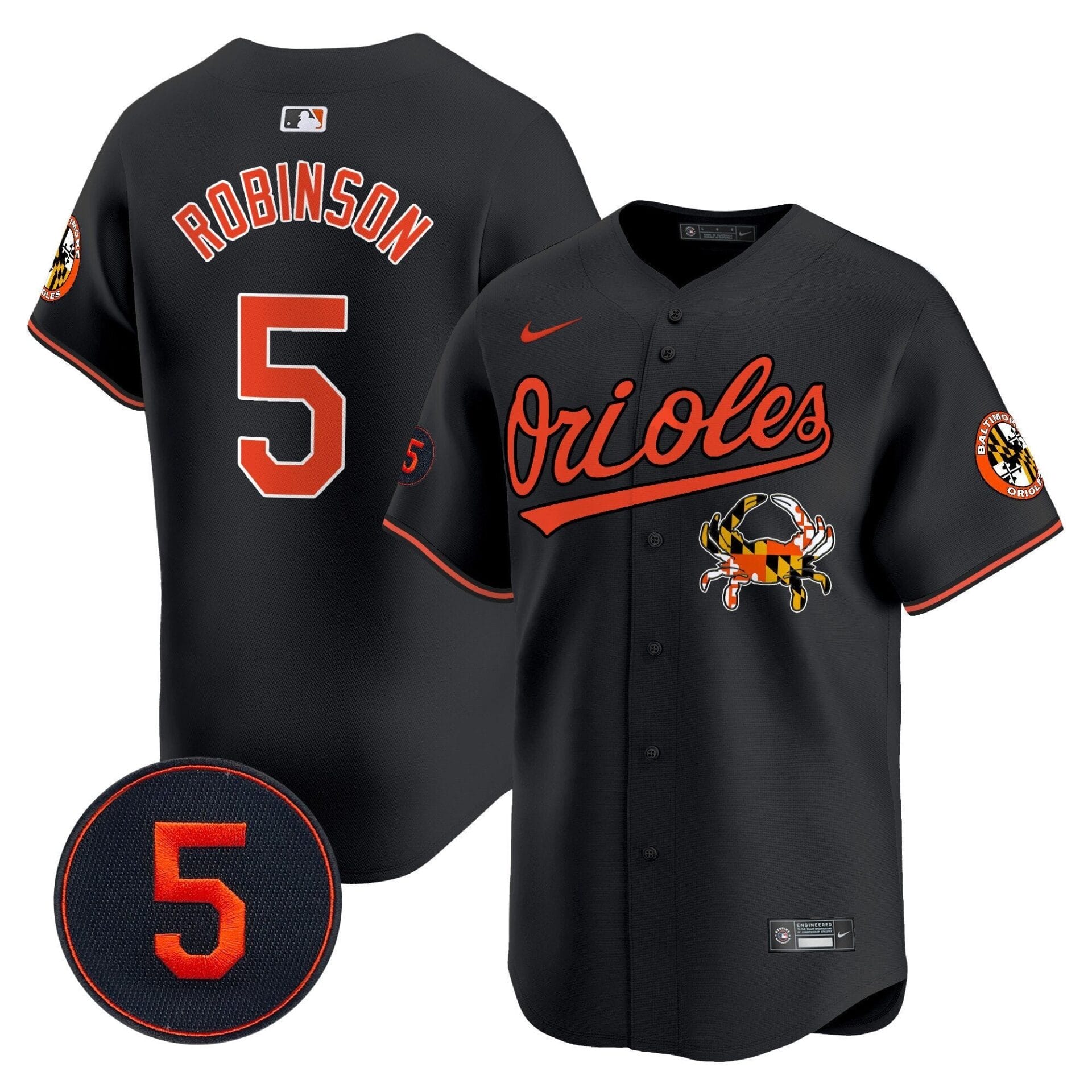 Baltimore Orioles Robinson Patch Vapor Premier Limited Jersey V9 - All Stitched - Image 20