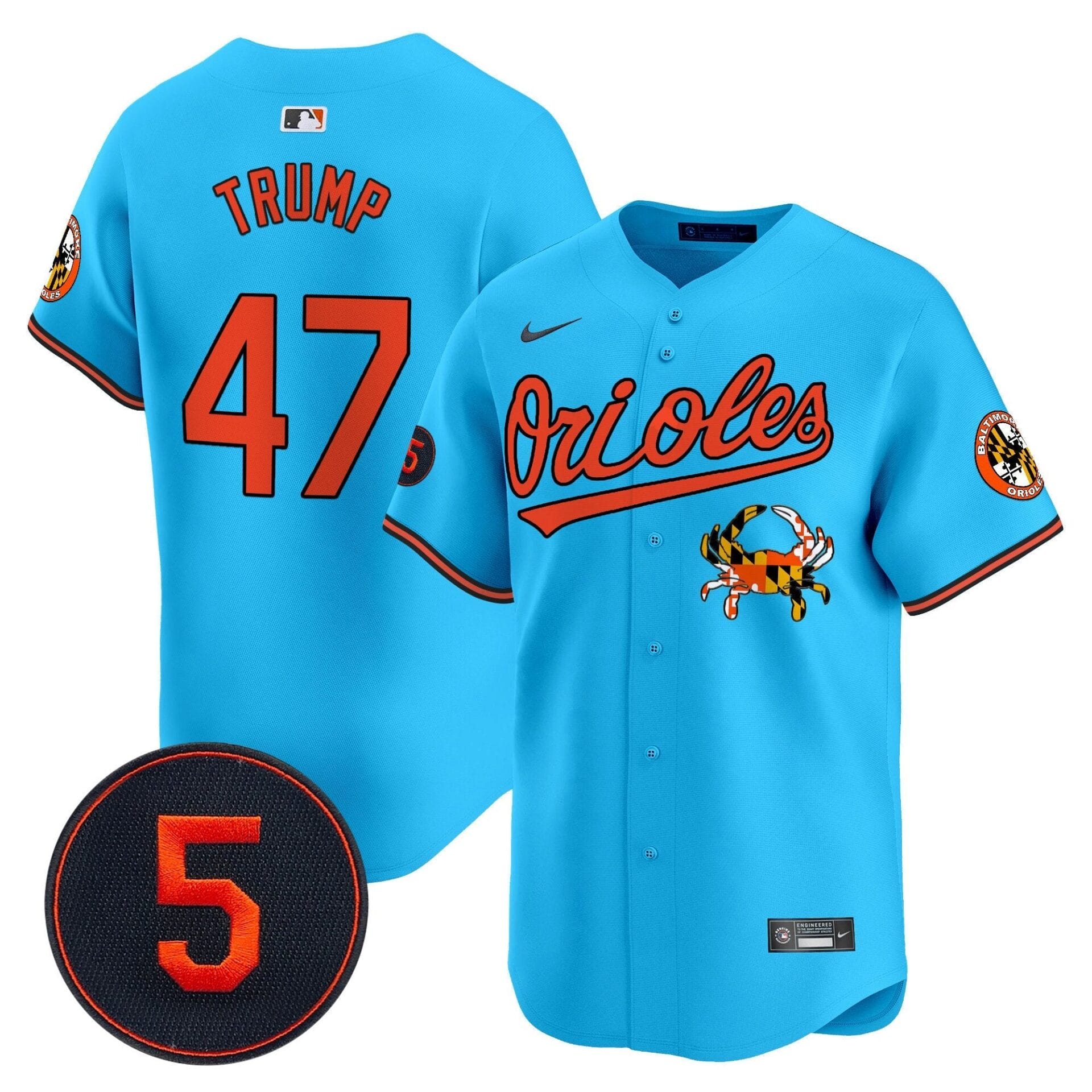 Baltimore Orioles Robinson Patch Vapor Premier Limited Jersey V9 - All Stitched - Image 44