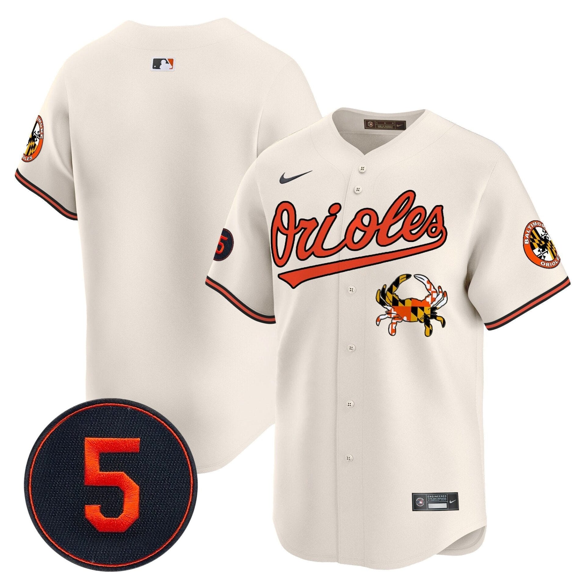Baltimore Orioles Robinson Patch Vapor Premier Limited Jersey V9 - All Stitched - Image 9