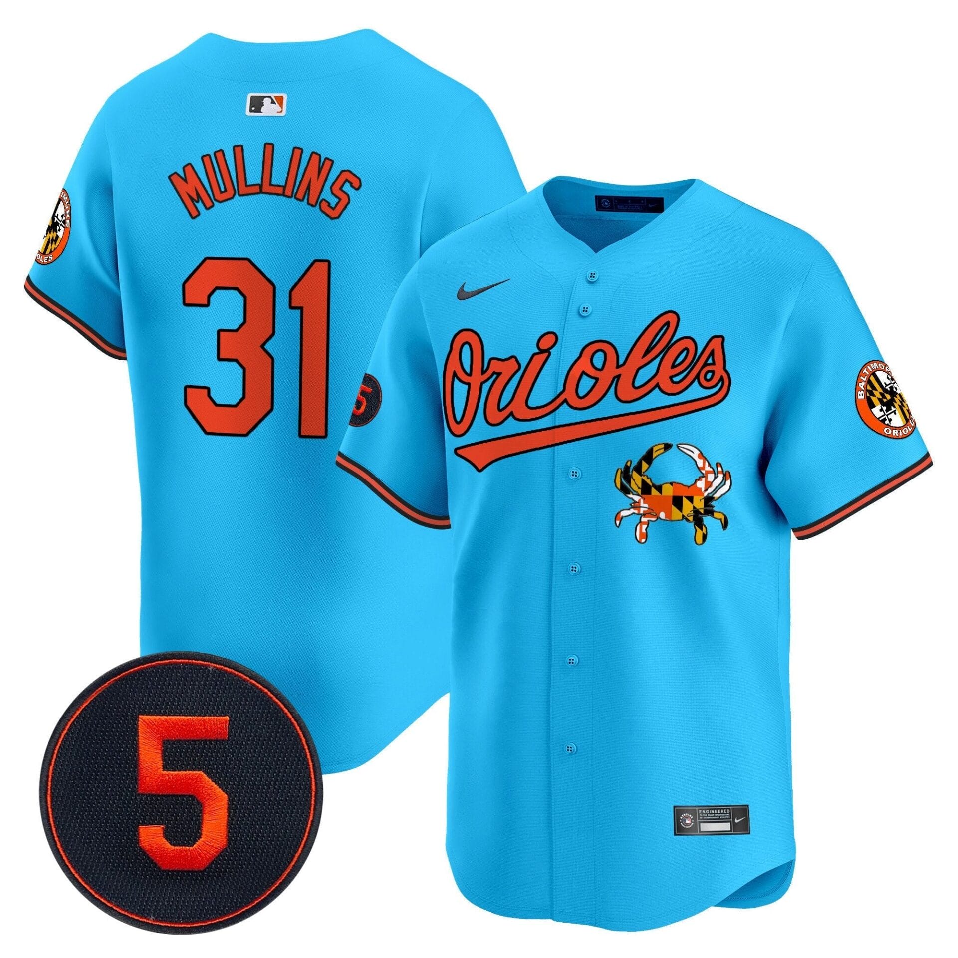 Baltimore Orioles Robinson Patch Vapor Premier Limited Jersey V9 - All Stitched - Image 40
