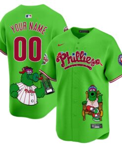 Alternative view of Unisex Phillies Phanatic Vapor Premier Limited Custom Jersey - Printed
