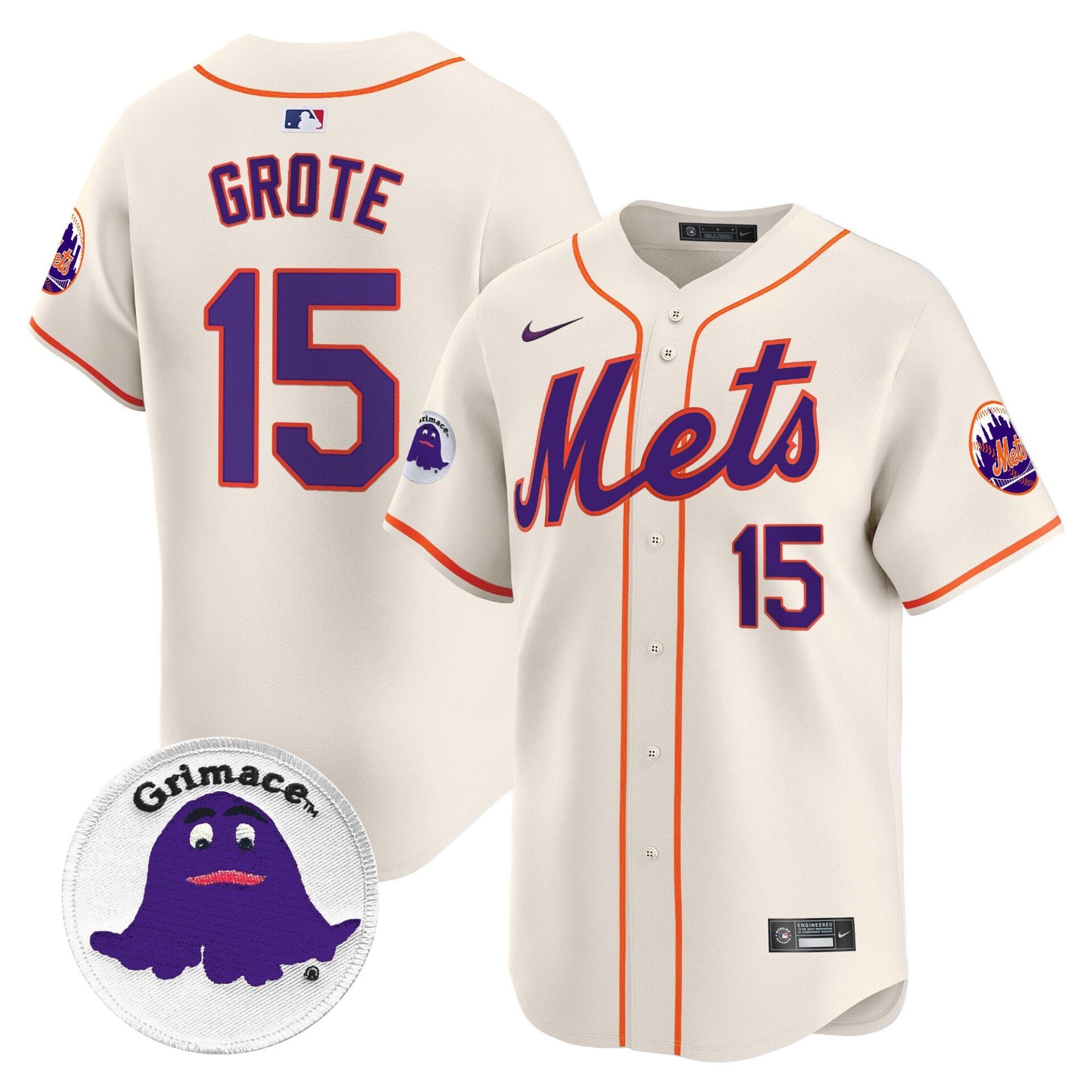 Mets Grimace Vapor Premier Limited Jersey - All Stitched - Image 32