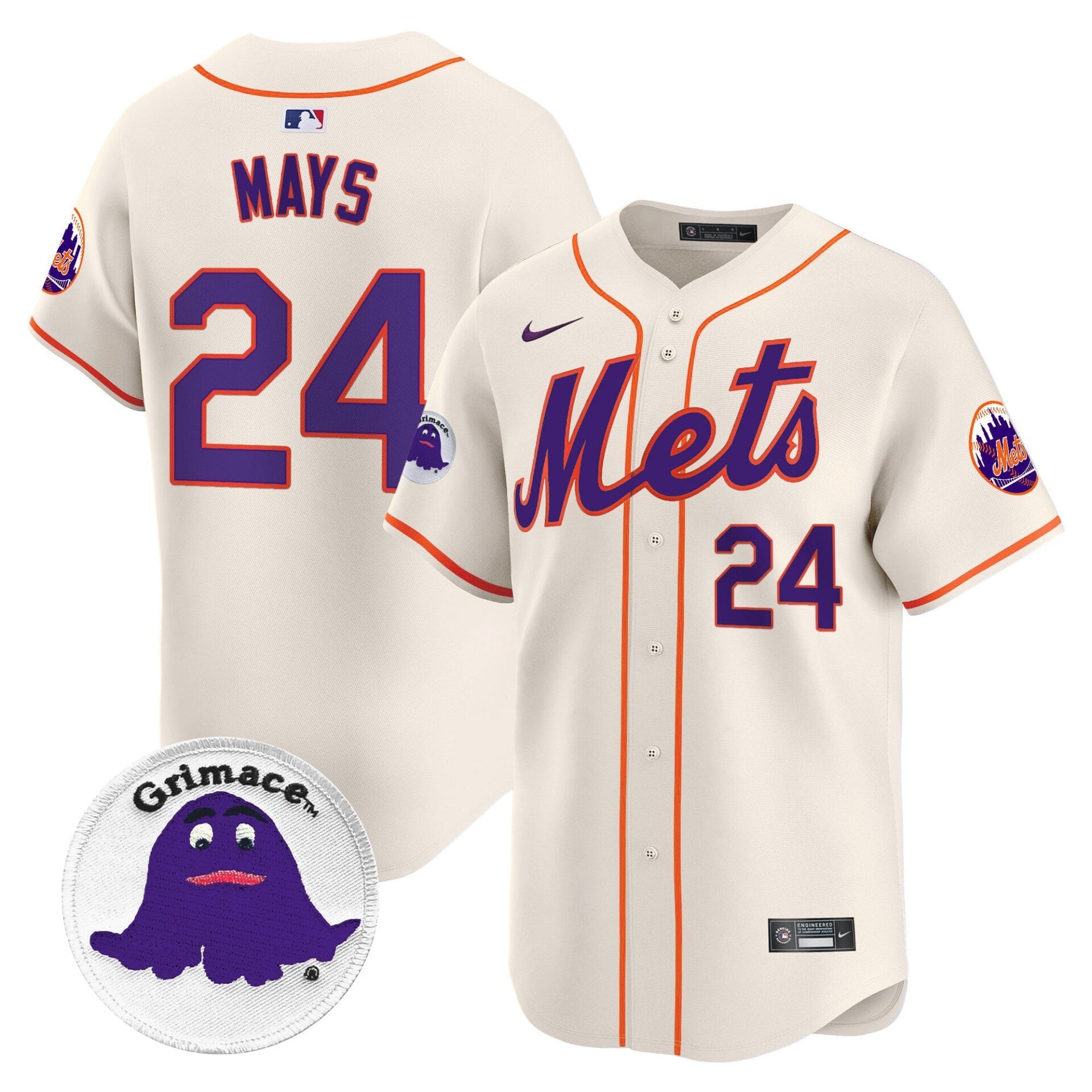 Mets Grimace Vapor Premier Limited Jersey - All Stitched - Image 31