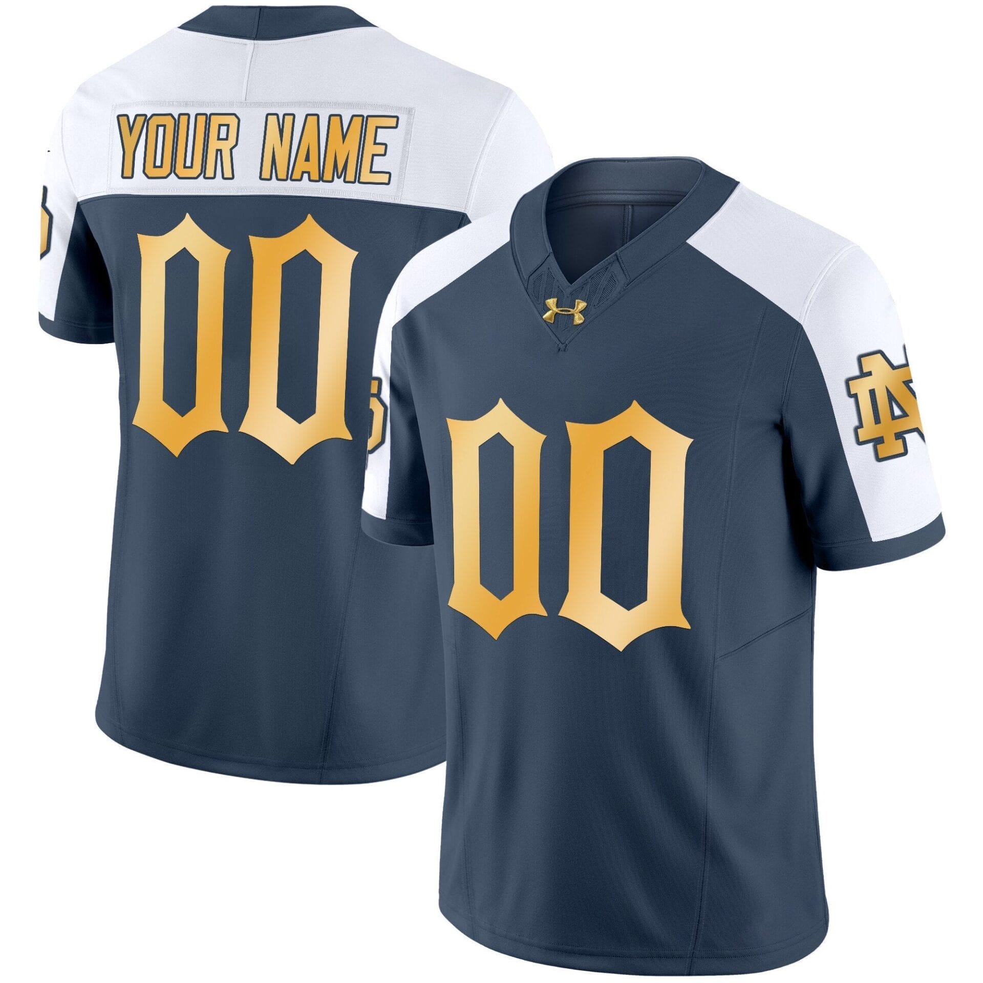 Notre Dame Fighting Irish 2024 Vapor Limited Custrom Jersey - All Stitched - Image 5