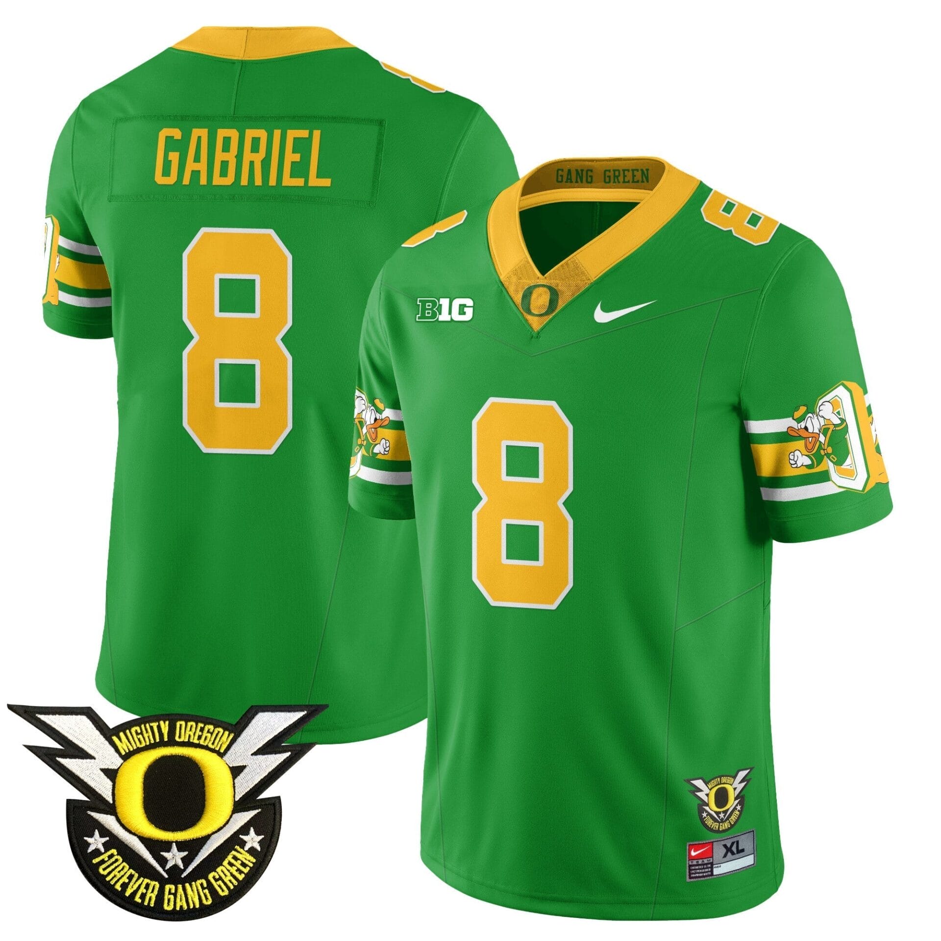 Oregon Football Forever Gang Green 2024 Jersey N1 - All Stitched - Image 6
