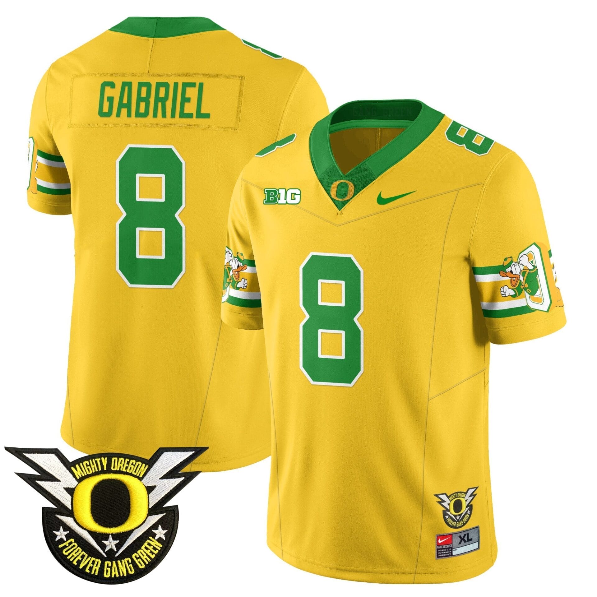 Oregon Football Forever Gang Green 2024 Jersey N1 - All Stitched - Image 7