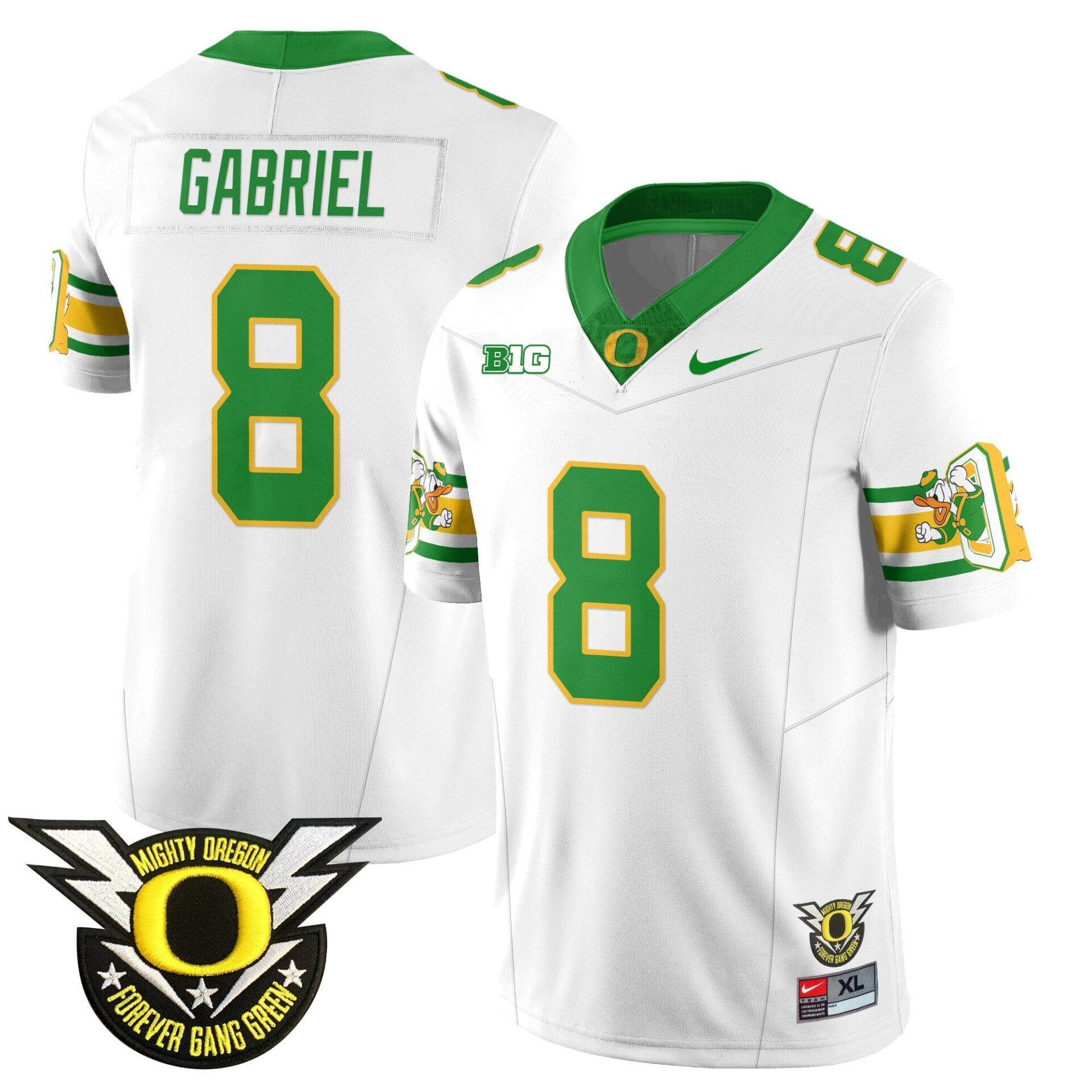 Oregon Football Forever Gang Green 2024 Jersey N1 - All Stitched - Image 8