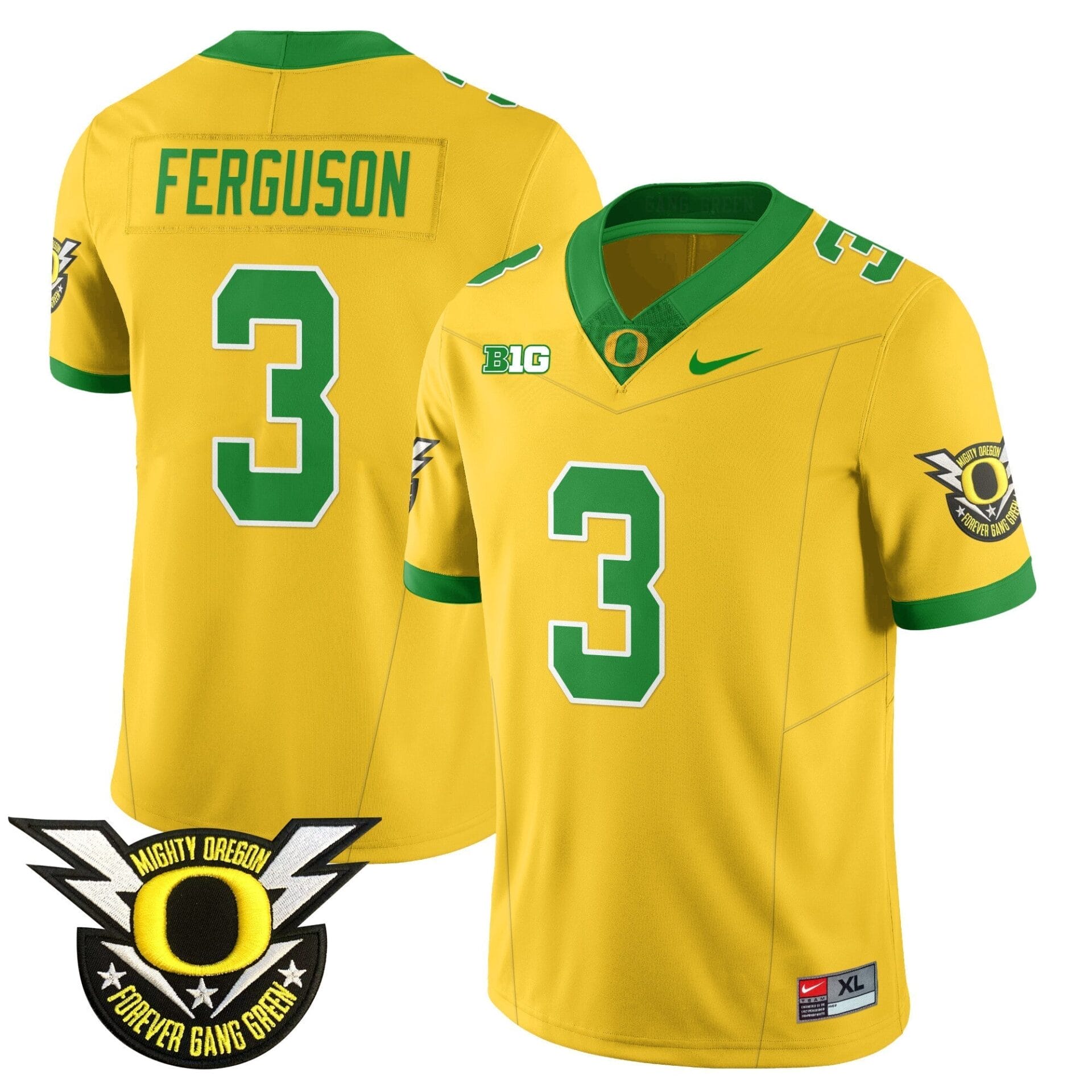 Oregon Football Forever Gang Green 2024 Jersey - All Stitched - Image 19