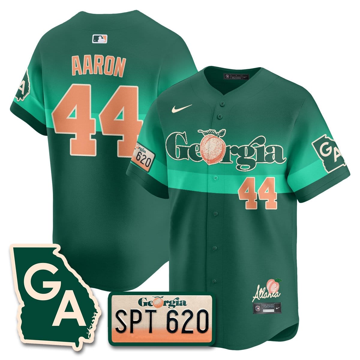 Braves Peach Plates - Georgia Peaches Jersey - Image 24